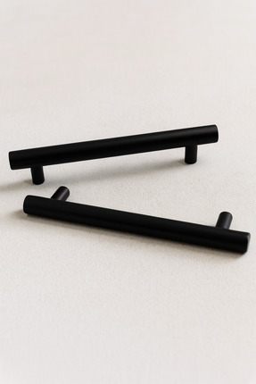od orient design Mat Siyah Ahşap Kulp 2’li 128 mm