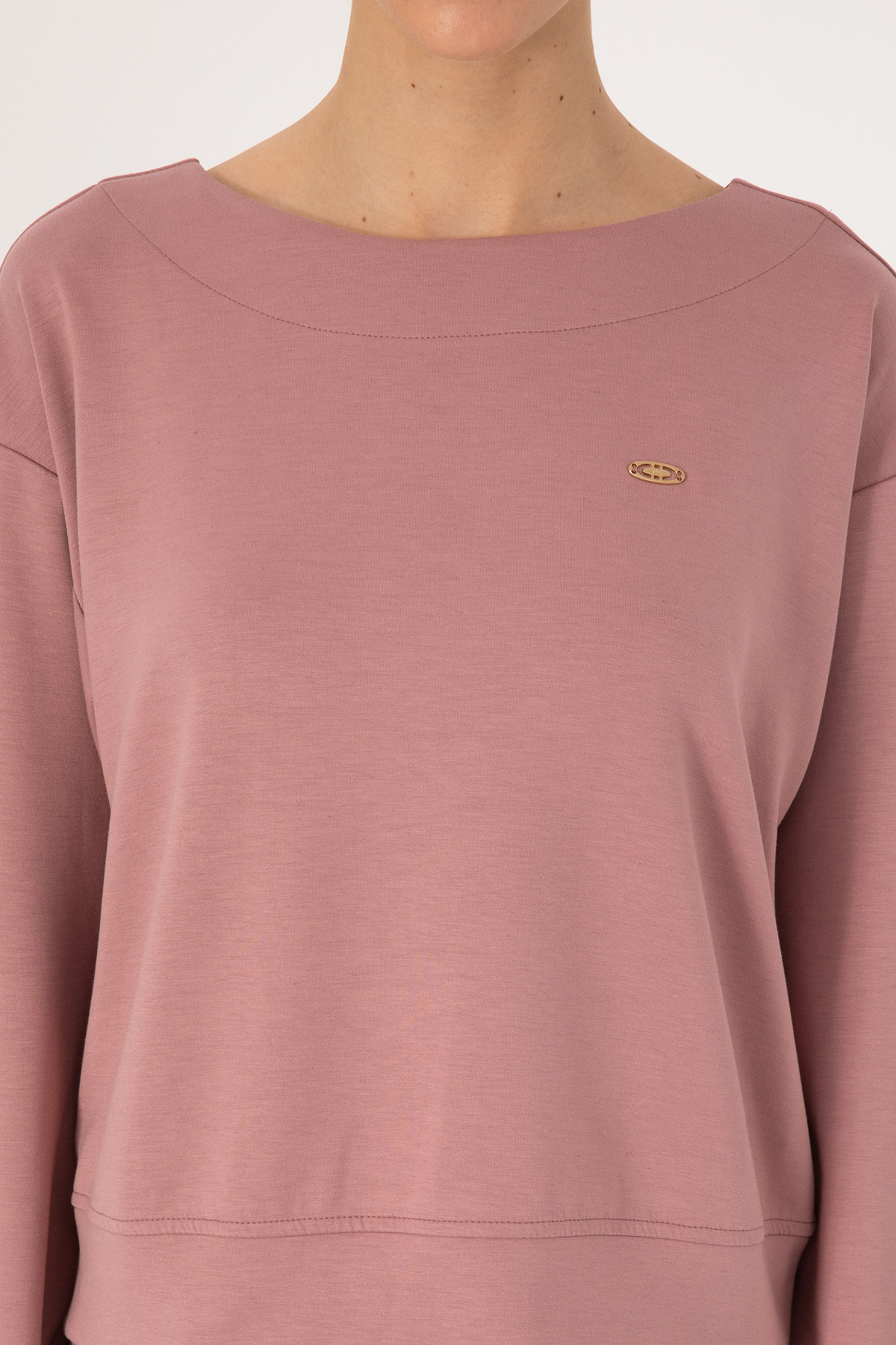 U.S. Polo Assn.  Kadın Gül Kurusu Bisiklet Yaka Sweatshirt 50314210-VR221 - Görsel 6