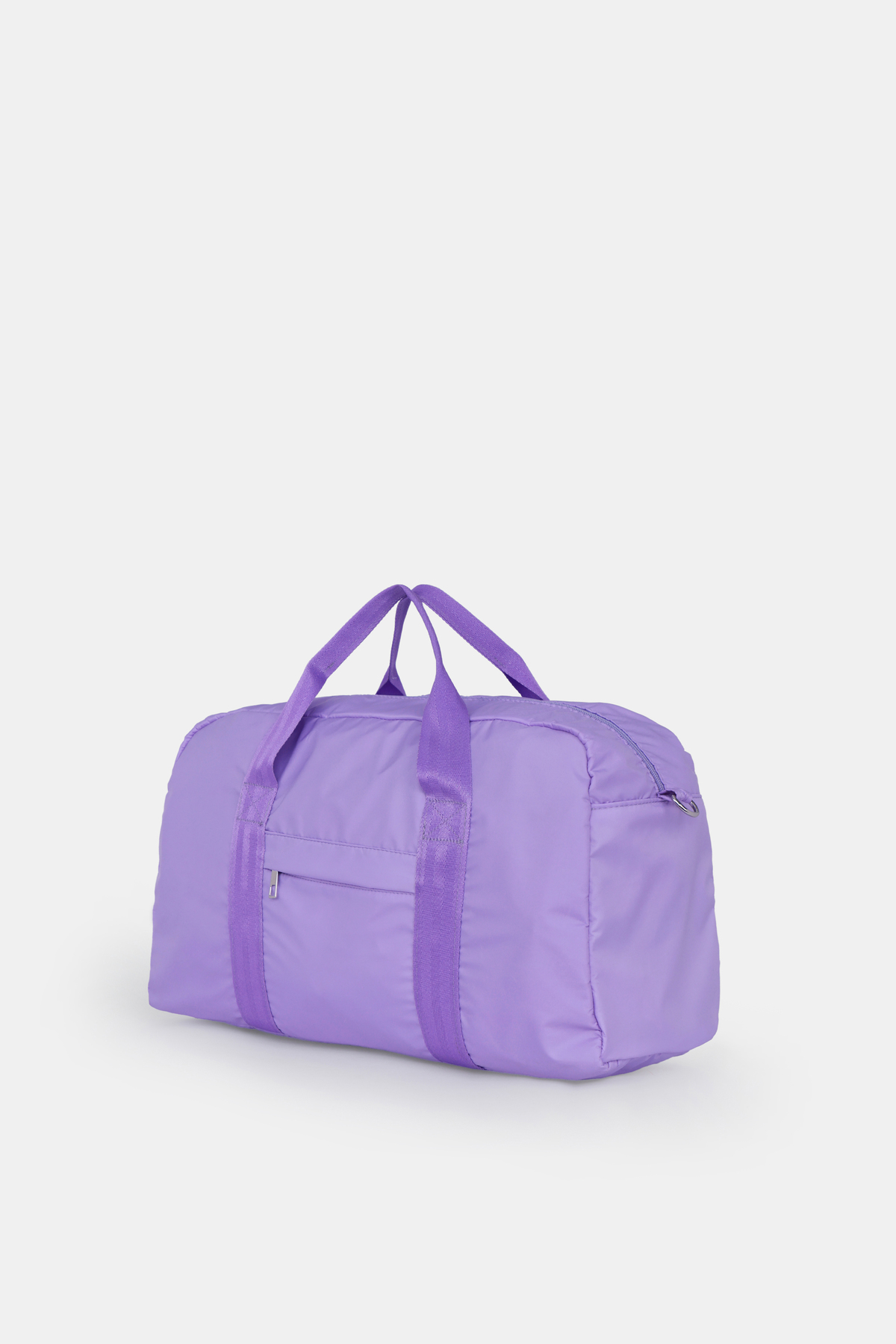 ICONE BAG Spor Çanta, Paraşüt Kumaş Önü Cepli Unisex Spor Fitness Gym Çantası, Lila Renk Spor Çantası görsel 3
