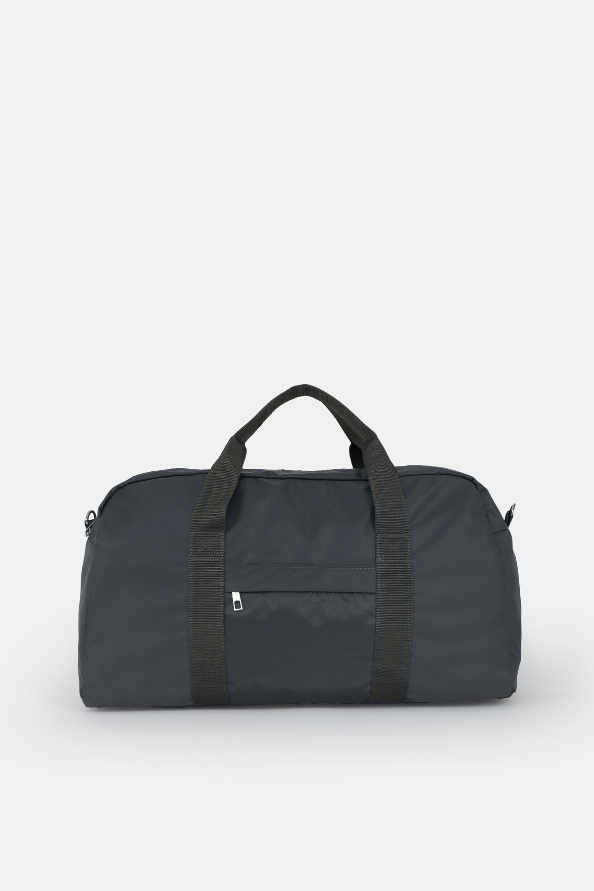ICONE BAG Icone Paraşüt Kumaş Önü Cepli Unisex Spor Fitness Gym Çantası Antrasit Füme