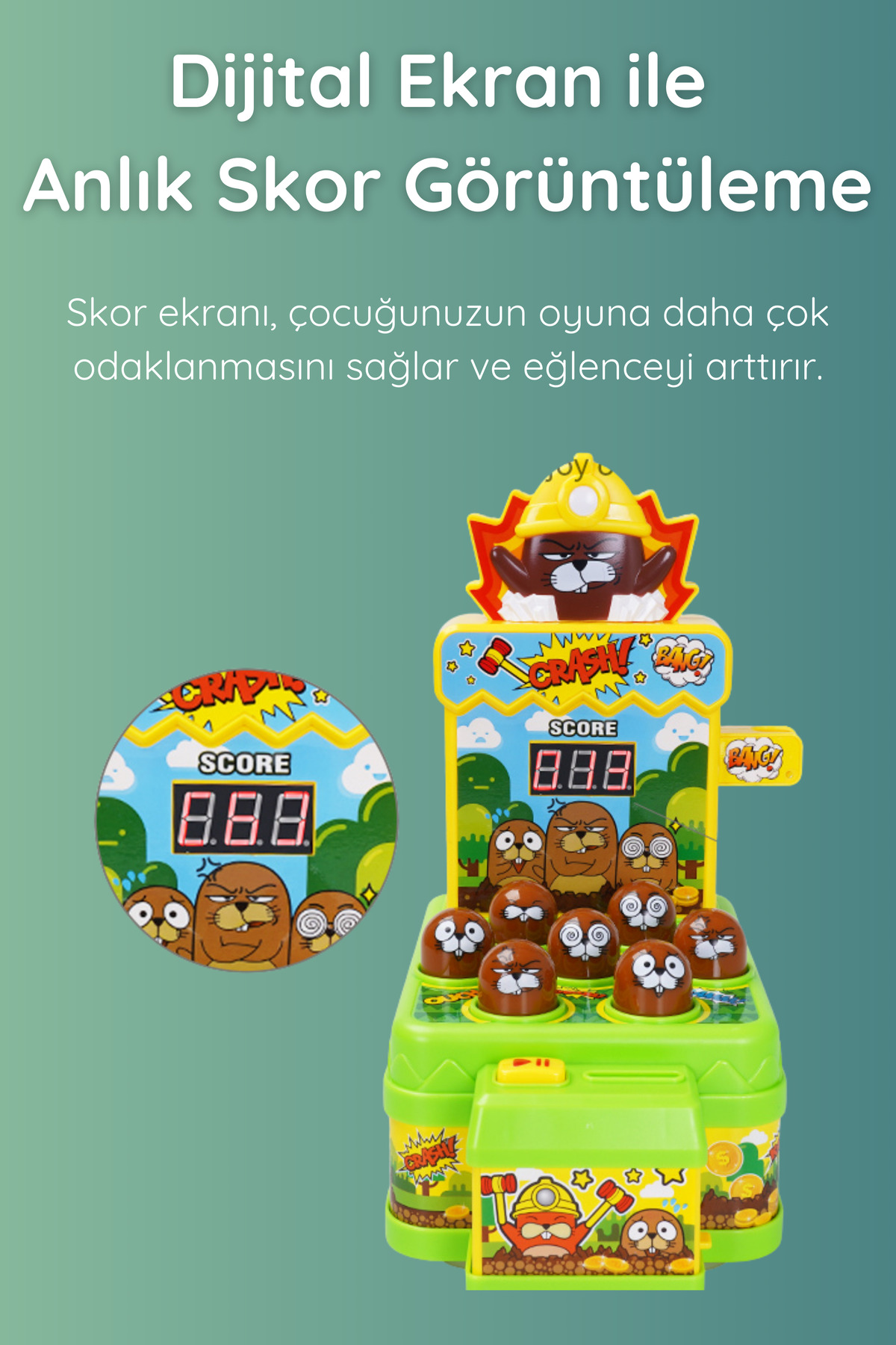 FIVESTAR TOYS Işıklı Müzikli Sesli Köstebek Yakalama Oyunu fotoğrafı 3 (önizleme)