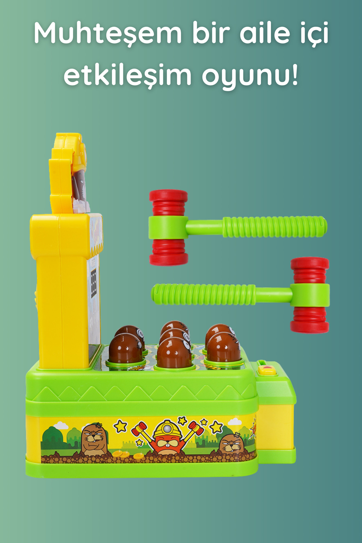FIVESTAR TOYS Işıklı Müzikli Sesli Köstebek Yakalama Oyunu fotoğrafı 2 (önizleme)