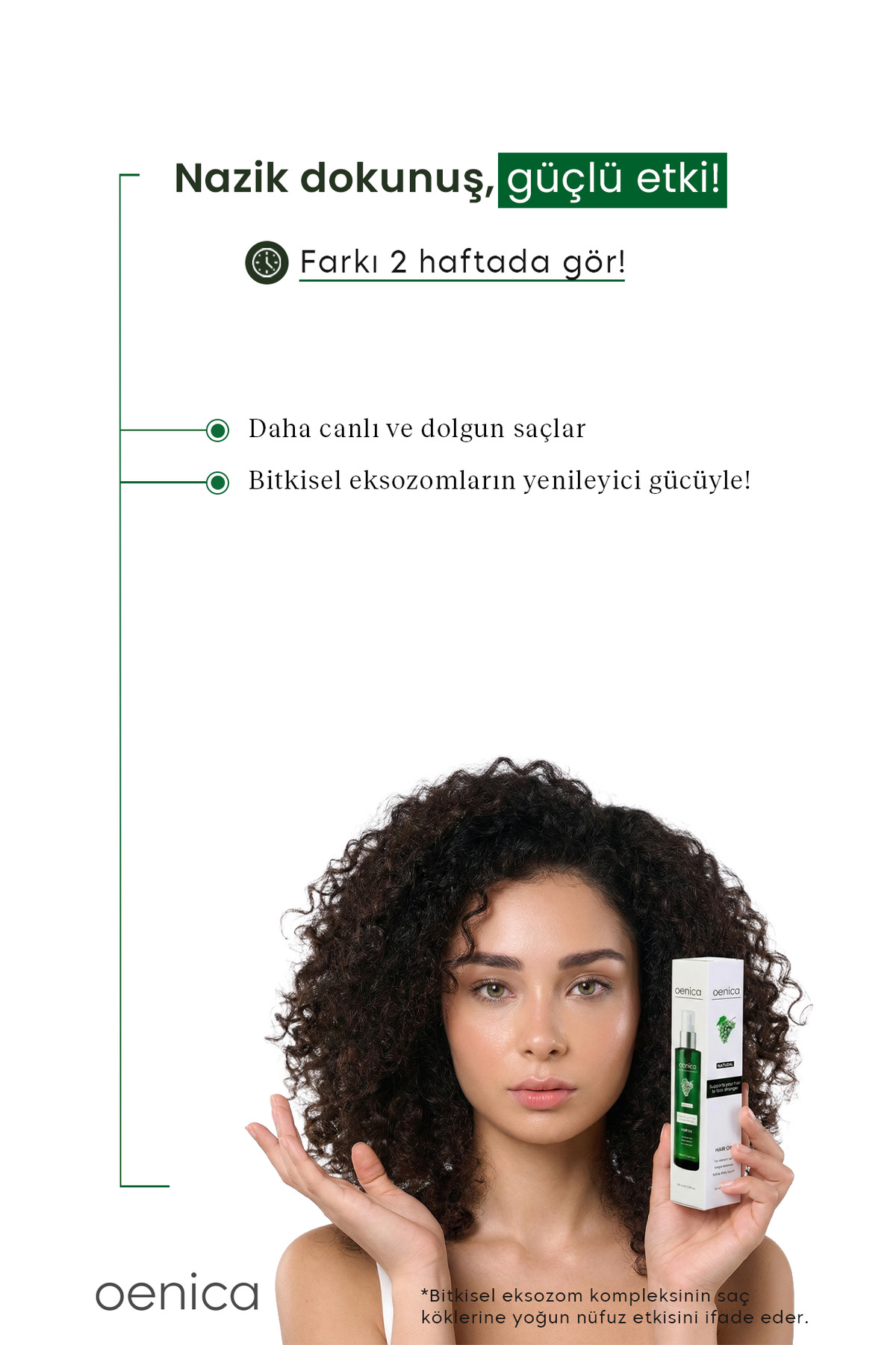 Canlandırıcı ve Güçlendirici Saç Bakım Yağı 100ML — oenica01 — تصویر 4 از 6