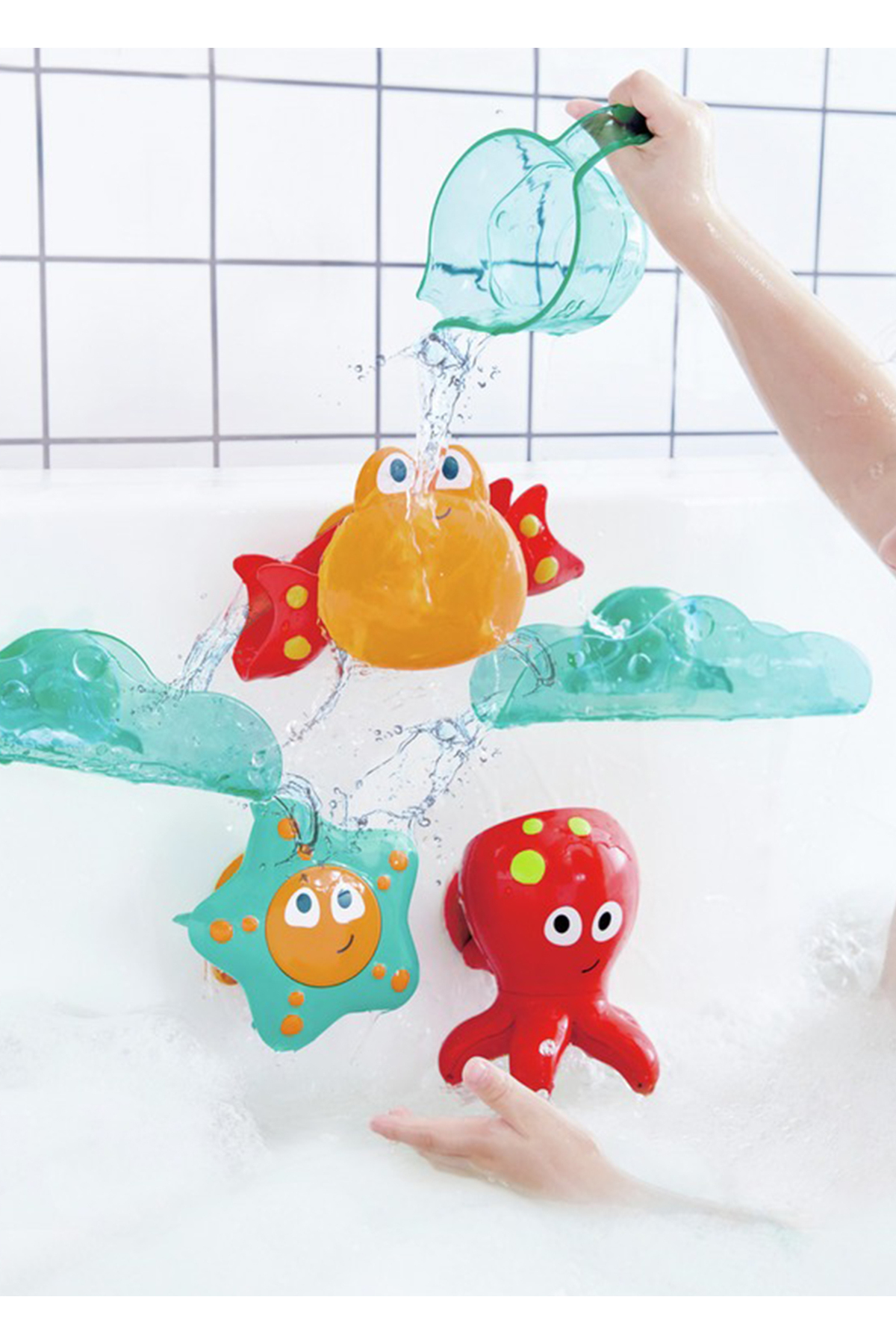 Hape Cascade Çocuk Banyo Oyuncağı Seti fotoğrafı 3 (önizleme)