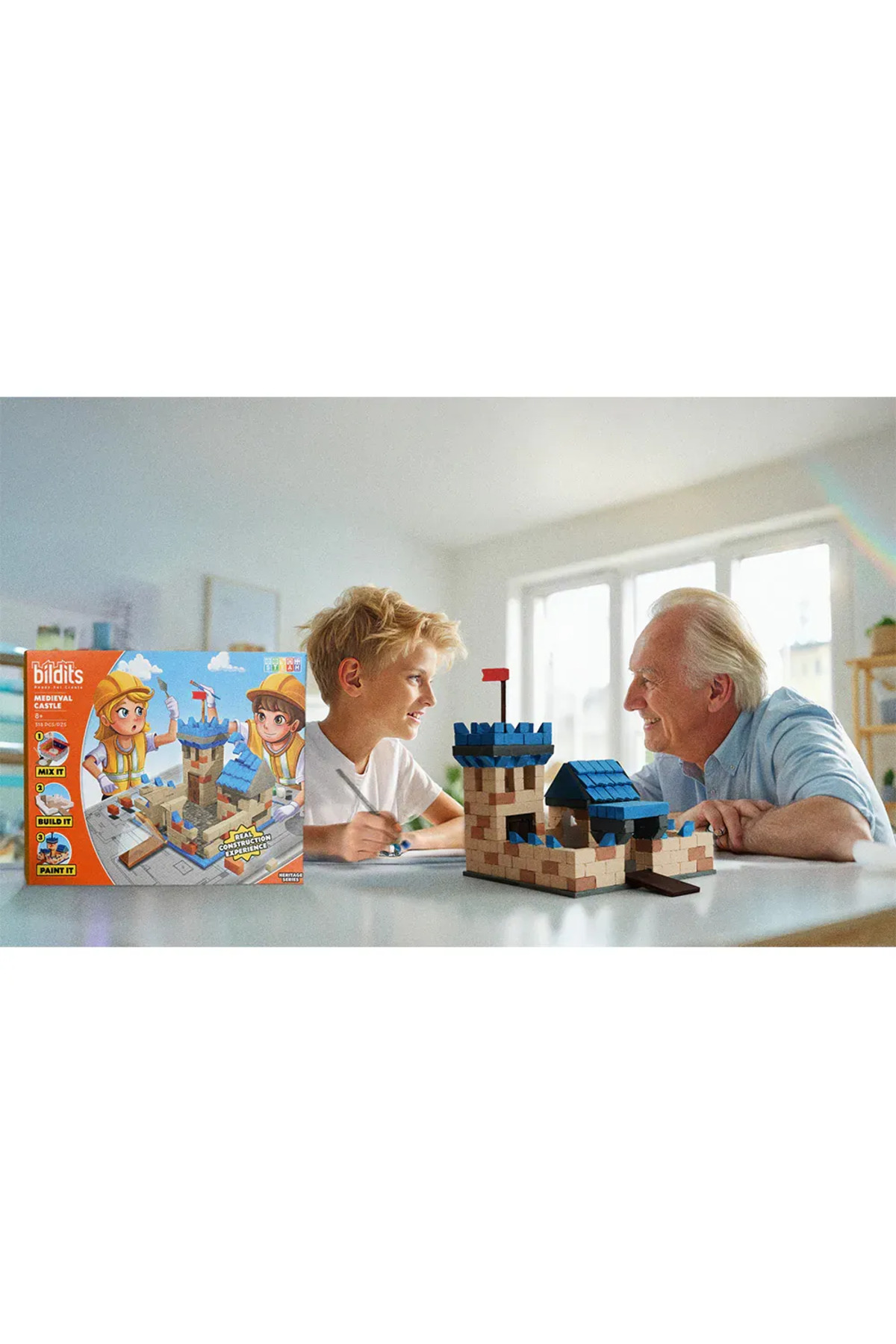 قلعهٔ قرونوسطایی Bildits – کیت ساختوساز آجر سیمانی دستساز