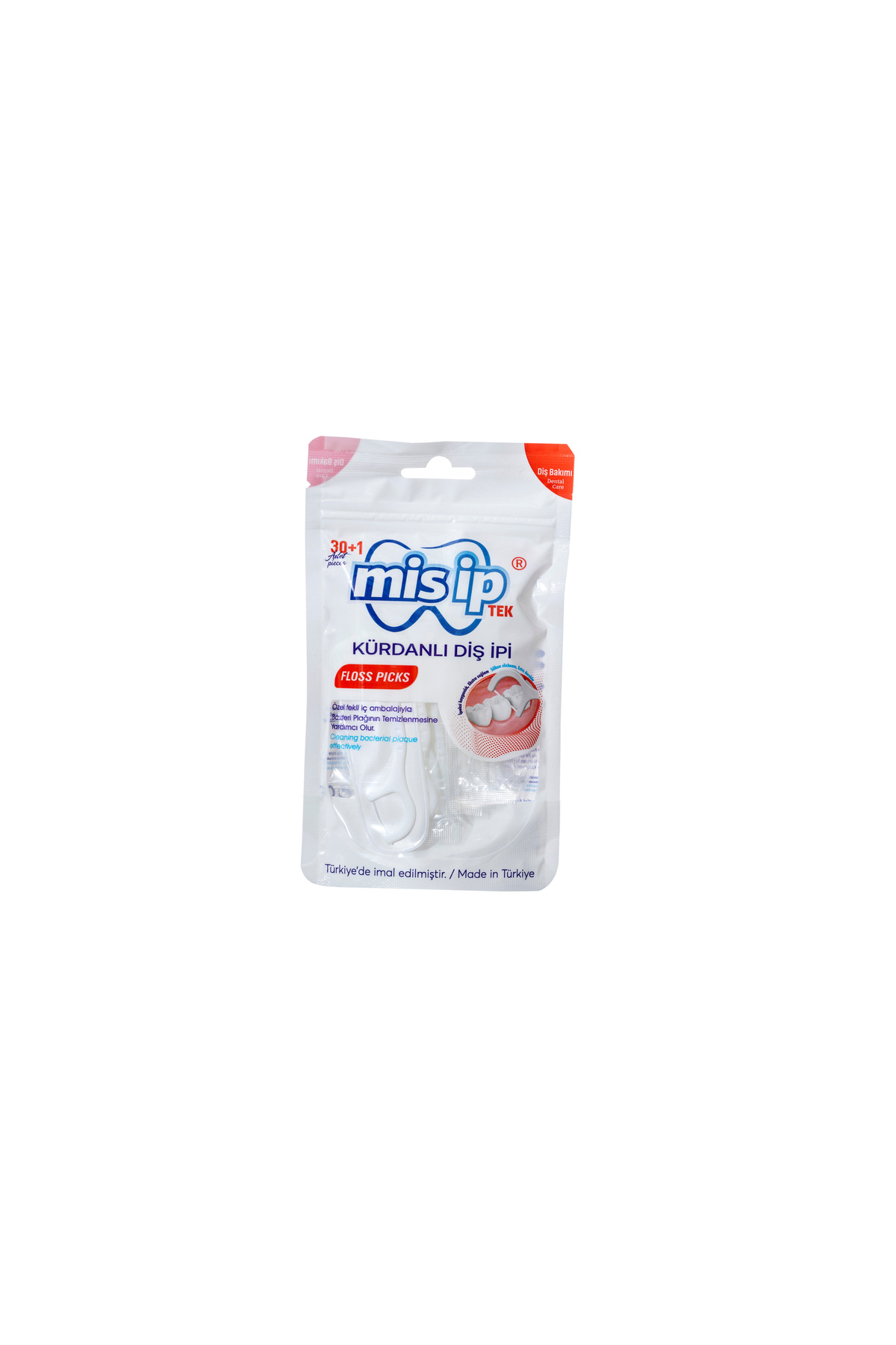 Mis İp MİSİP 30+1 TEKLİ AMBALAJLI KÜRDANLI DİŞ İPİ