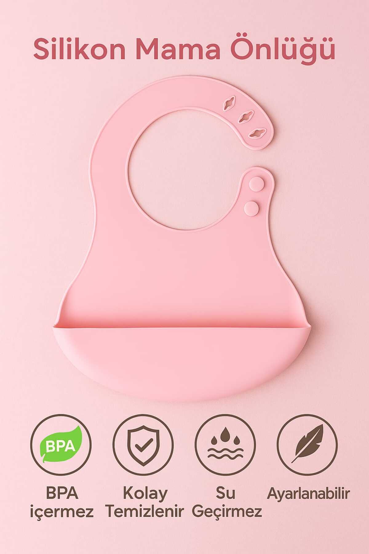 CKM silikon Bebek Beslenme Seti Pembe 9 Parça Silikon Mama Seti – BPA’sız – fotoğrafı 7 (önizleme)