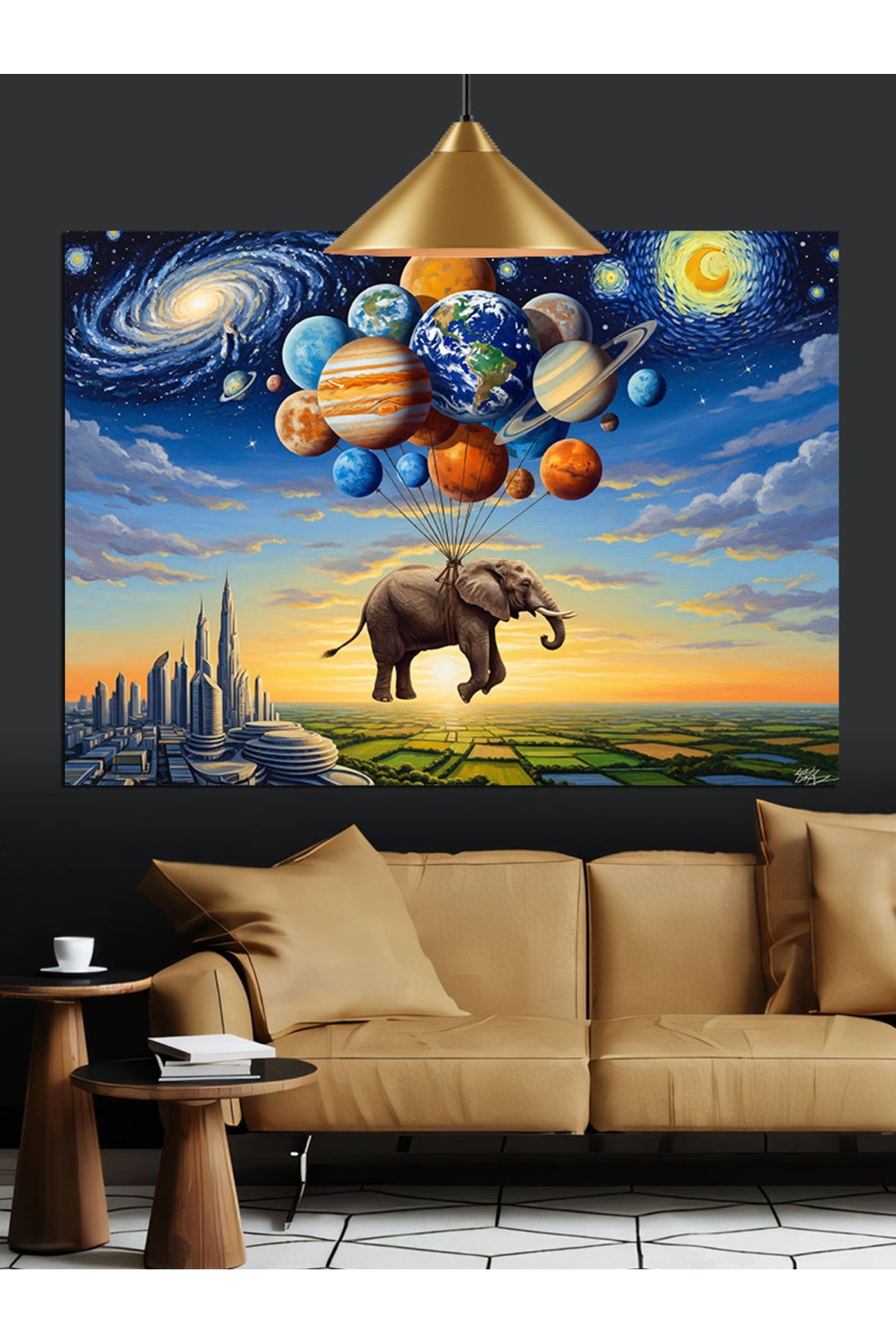 Balonlar Uçan Yüksek kaliteli yağlı boya dokulu Kanvas Canvas Tablo kanvas tablo canvas tablo duvar