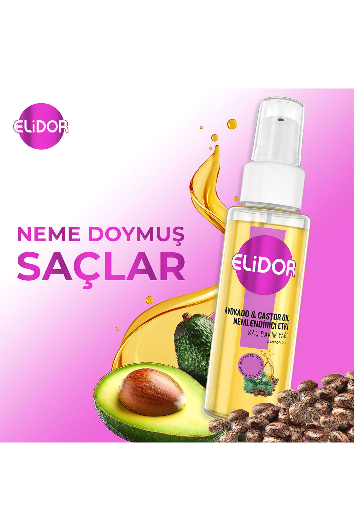 روغن مراقبت از مو با روغن آووکادو و کرچک، مرطوب‌کننده، ۸۰ میلی‌لیتر × ۲ — SET.UNI.10352 — تصویر 4 از 8