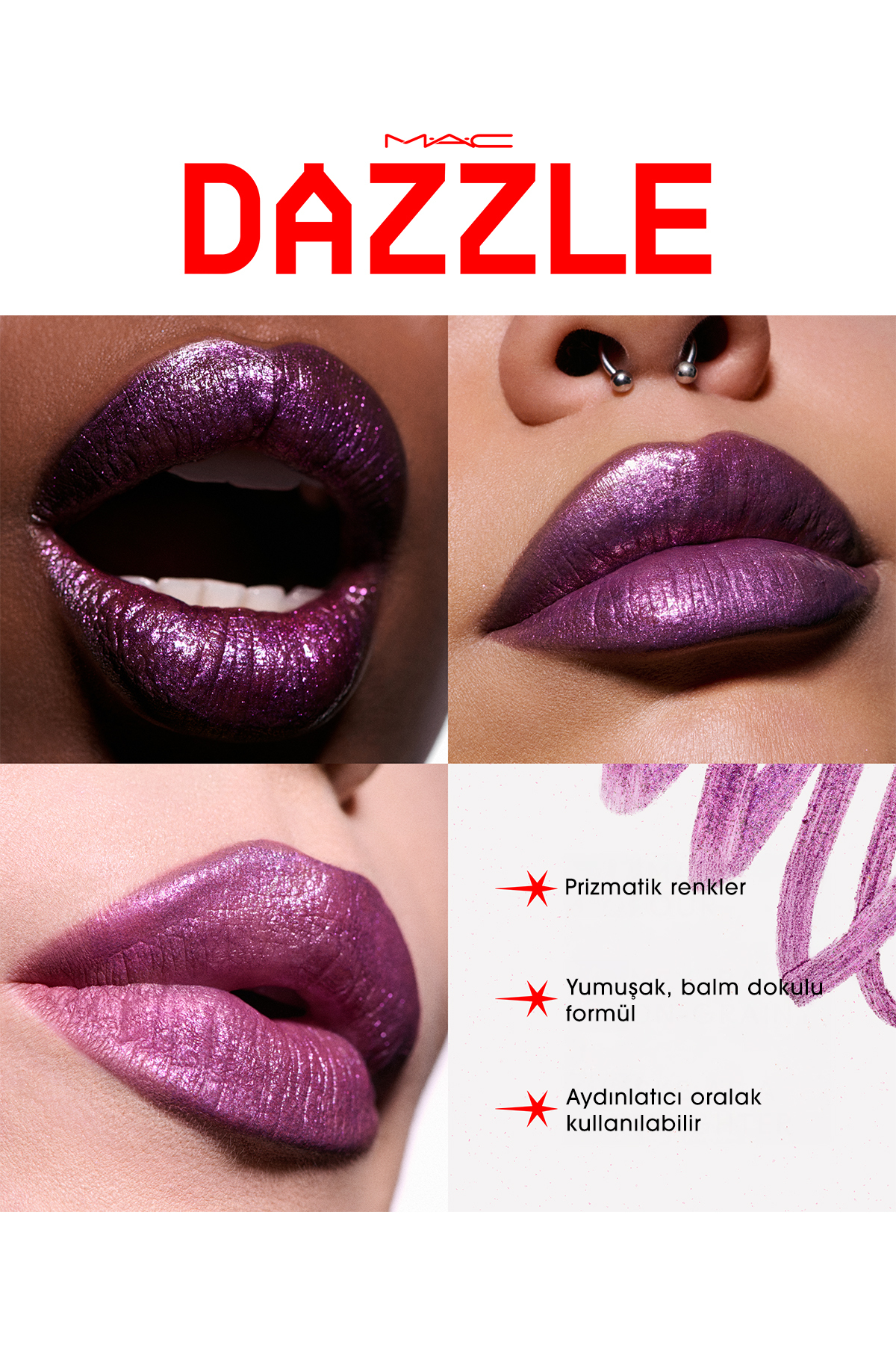 مداد لب درخشان مداد رنگی Dazzlelip - Lunar Violet — بنفش 140340 — تصویر 2 از 3