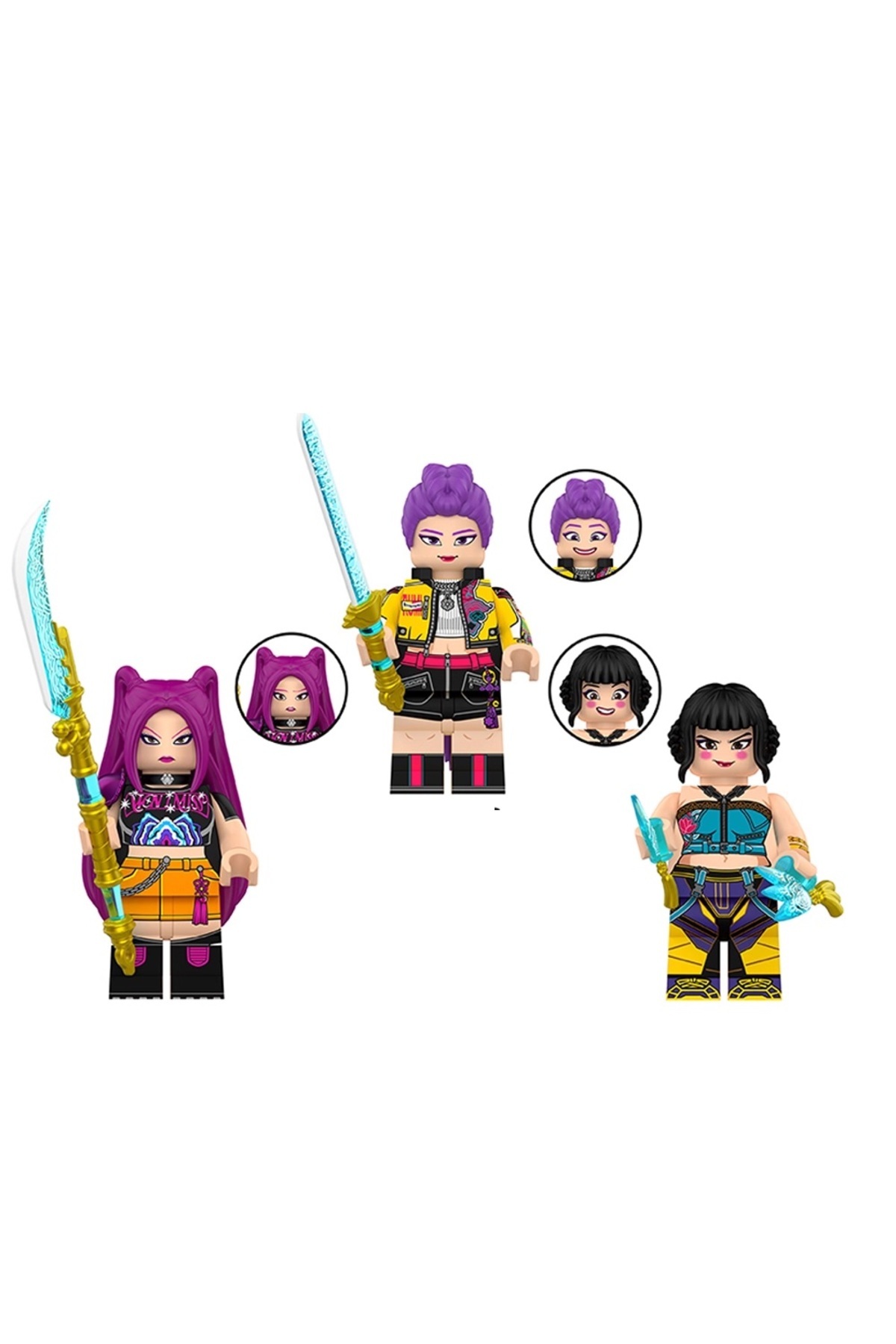 myminitoys Movie Film Mini Figür Şeytan avcıları K-pop 3lü set