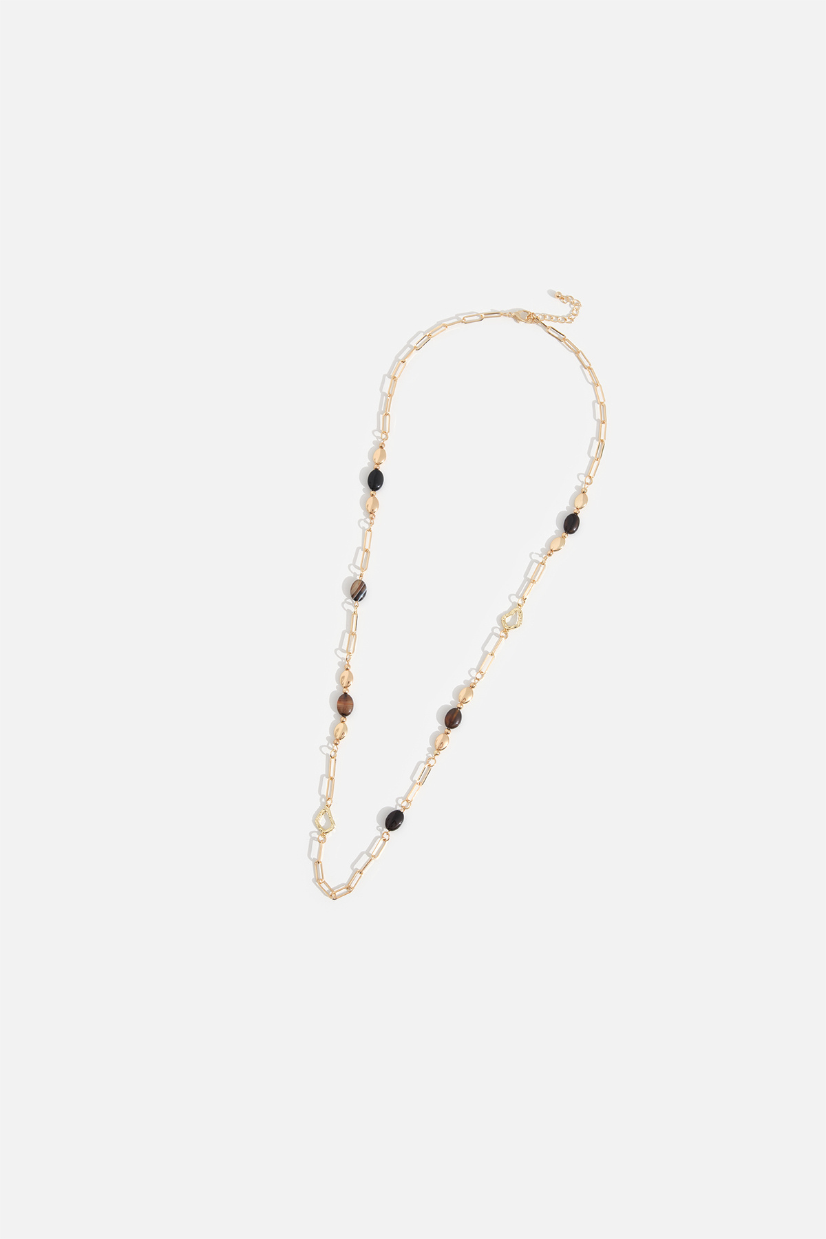 NATURAL BEAD LONG NECKLACE