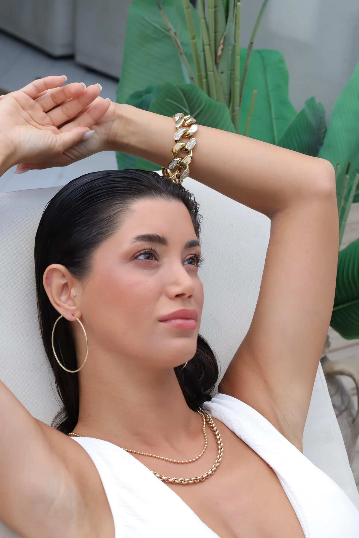 NİSERAJEWELLERY Mega Halka Altın Küpe