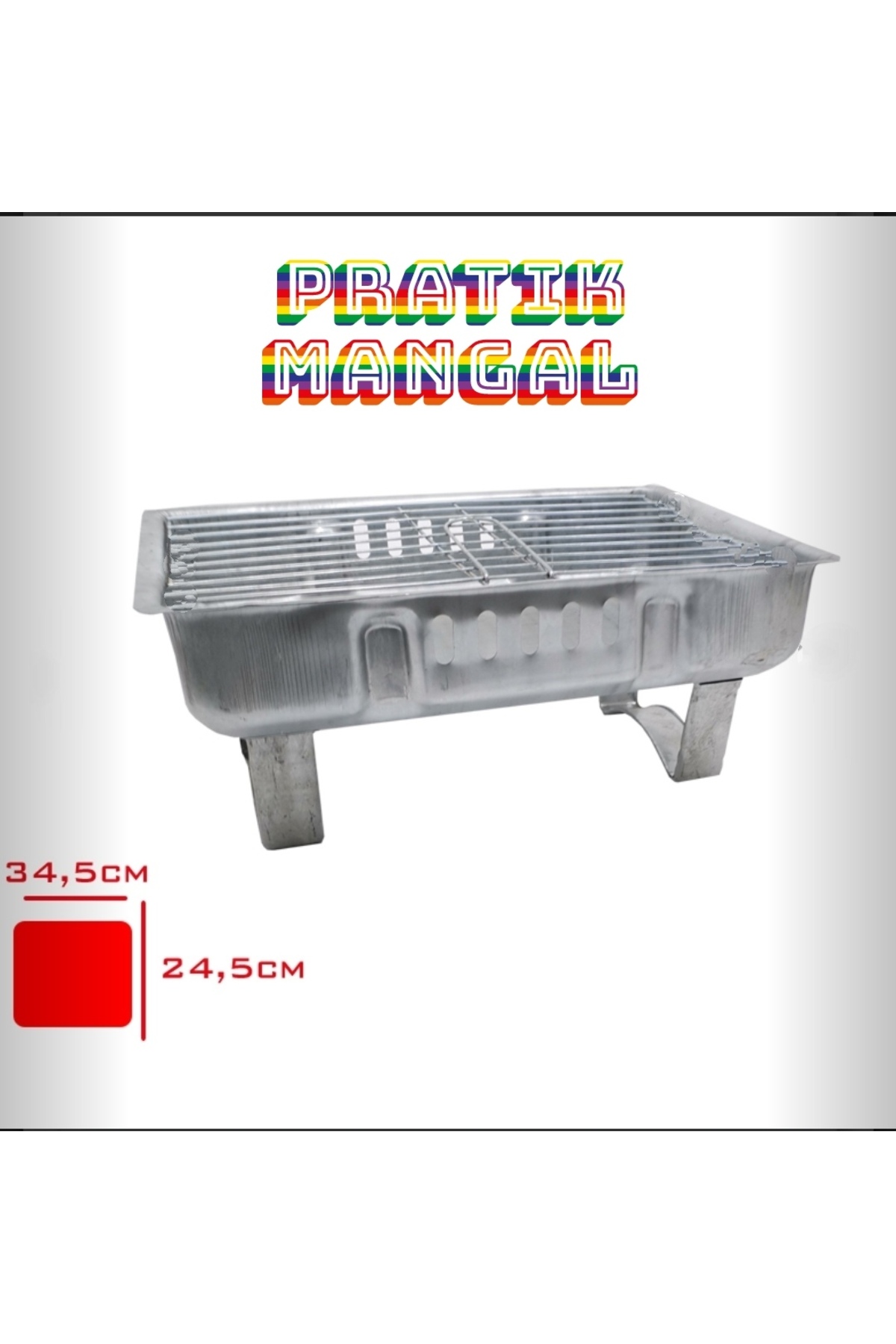 Galvanized BBQ - Practical BBQ Portable