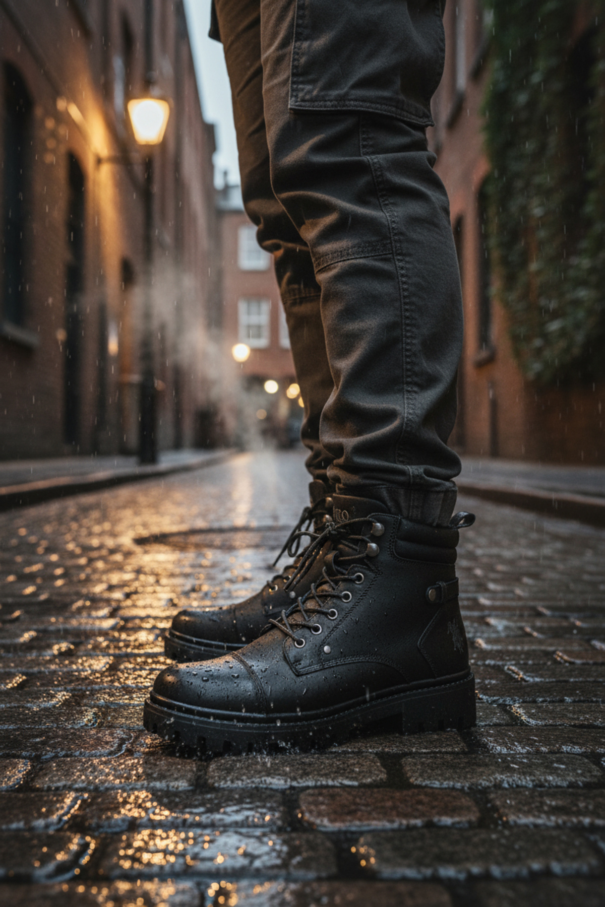 یو اس پولو چکمه مردانه زیپ‌دار معمولی Rd مدل Polar، مشکی