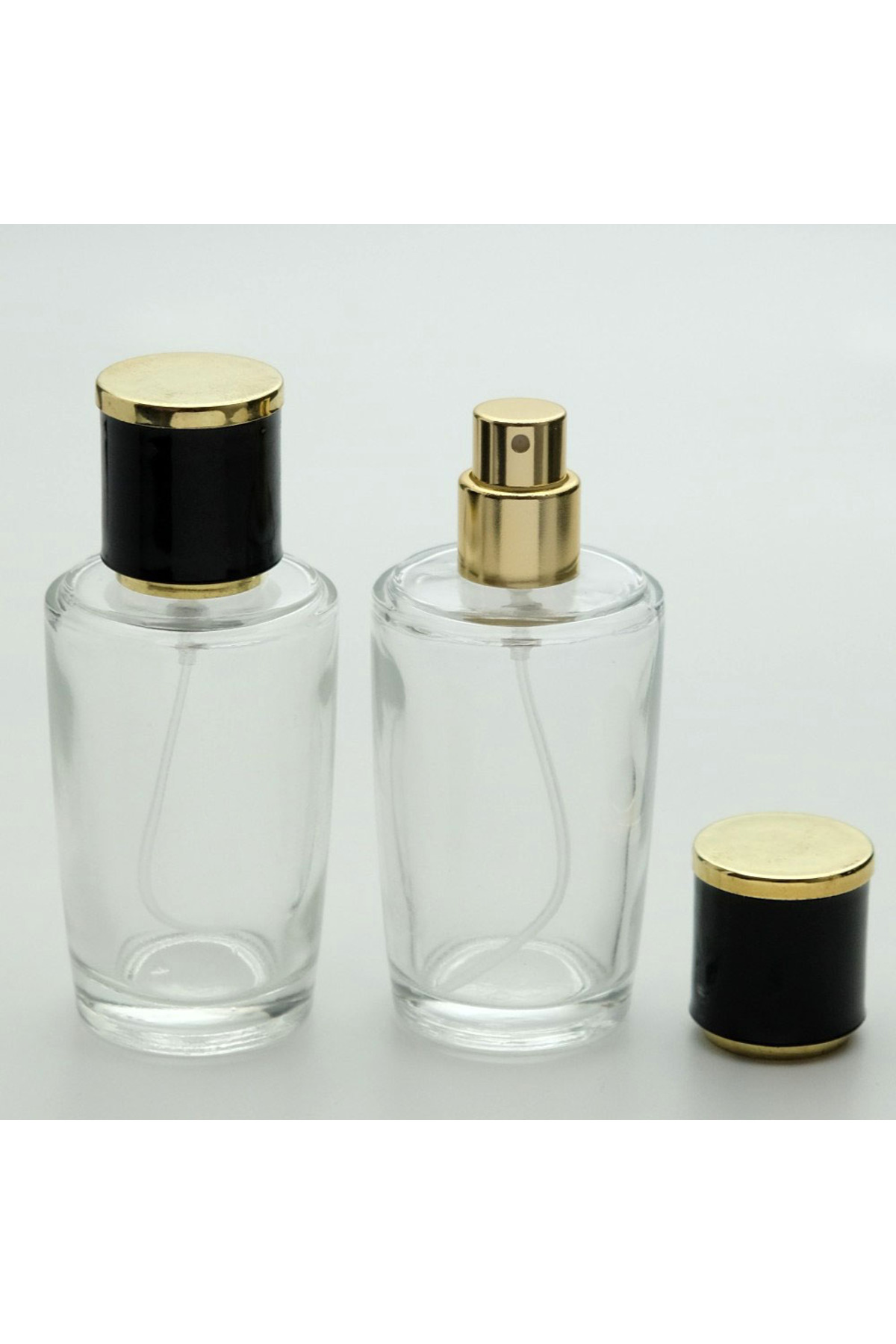 Perfume Bottle 50 ml 10 Cone Cylinders (SPRAY CLOSED with Apr. -EASY CLOSING) Model