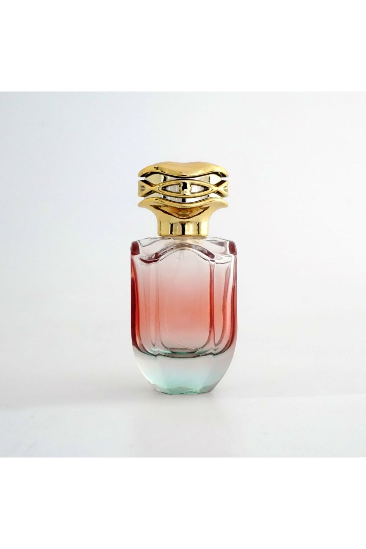 EMPTY PERFUME BOTTLE WITH 50 ML ROSE PATTERN (2 PCS) (CLOSED WITH SPRAY APPARATUS -EASY CLOSING) EMPTY BOTTLE