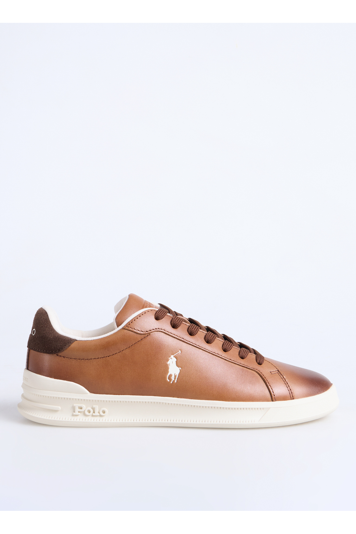 رالف لورن کفش راحتی مردانه قهوه‌ای HRT CRT II-SNEAKERS-LOW TOP LACE
