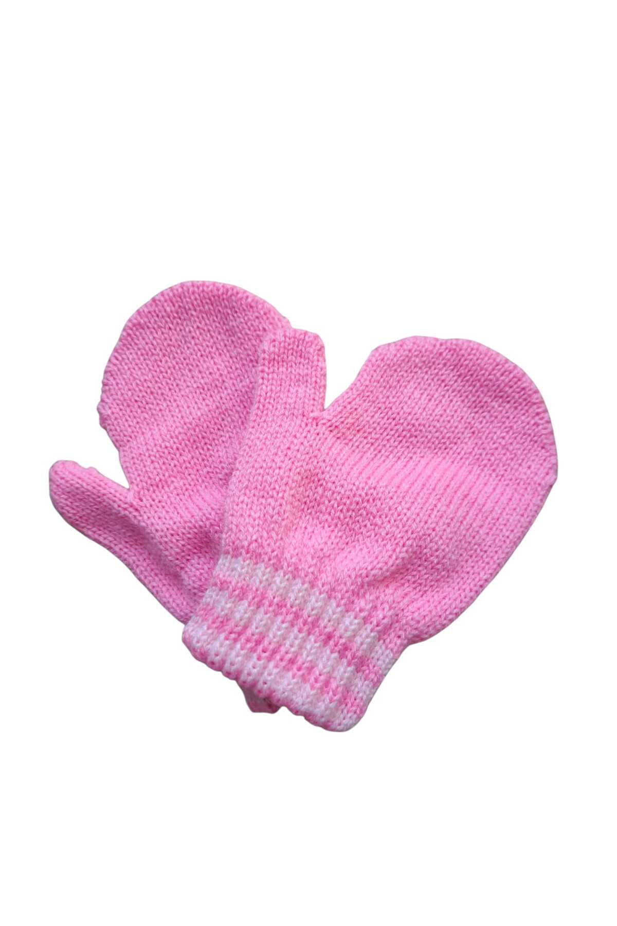 eleven market Parmaksız Kız Bebe Eldiveni Pembe Örgü Eldiven 0-3 Yaş fotoğrafı 4 (önizleme)