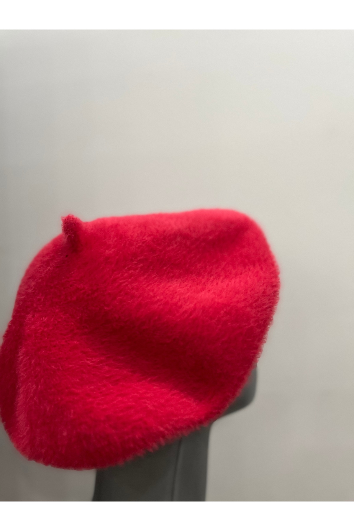 Butik Kadın Fransız Model Ressam Beresi, Akrilik Yumuşak Tüylü Kışlık Beret Şapka görsel 4