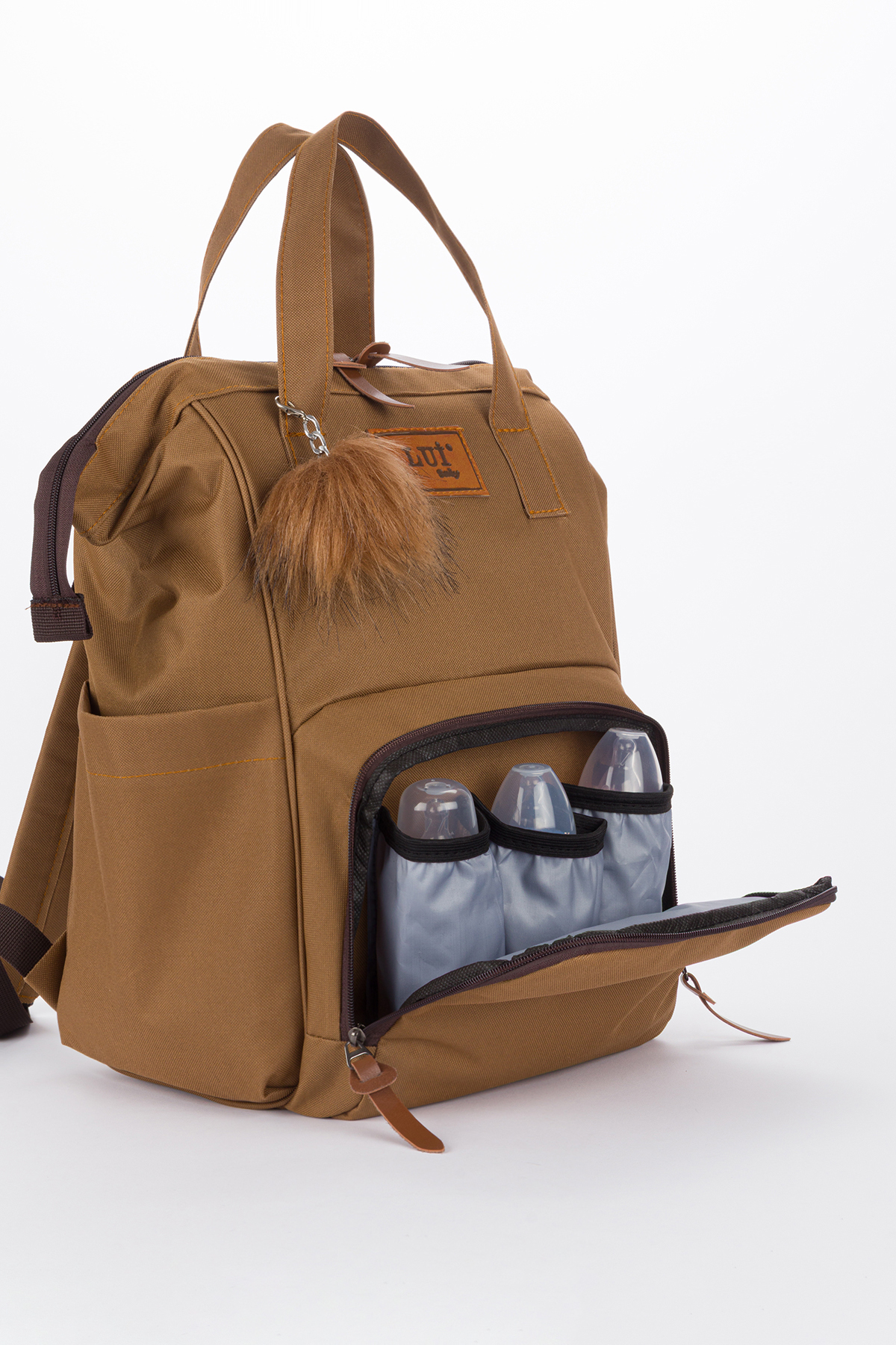 L&M LEGAS MODA Anne Bebek Bakım Sırt Çantası Termal biberonluk ve Bebek Arabası Askı Aparatlı HEDİYELİ fotoğrafı 6 (önizleme)