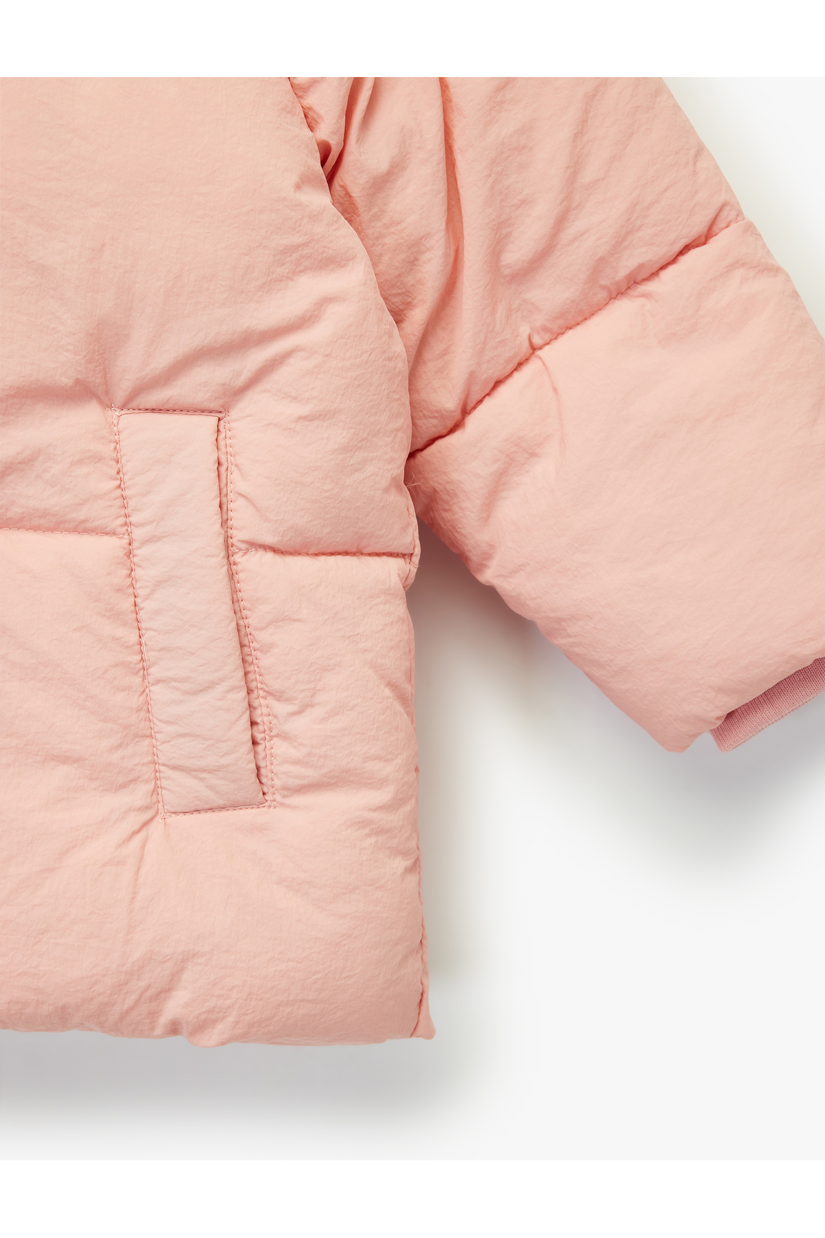 Koton Kapşonlu Cepli Uzun Kollu Fermuarlı Şişme Mont fotoğrafı 3 (önizleme)