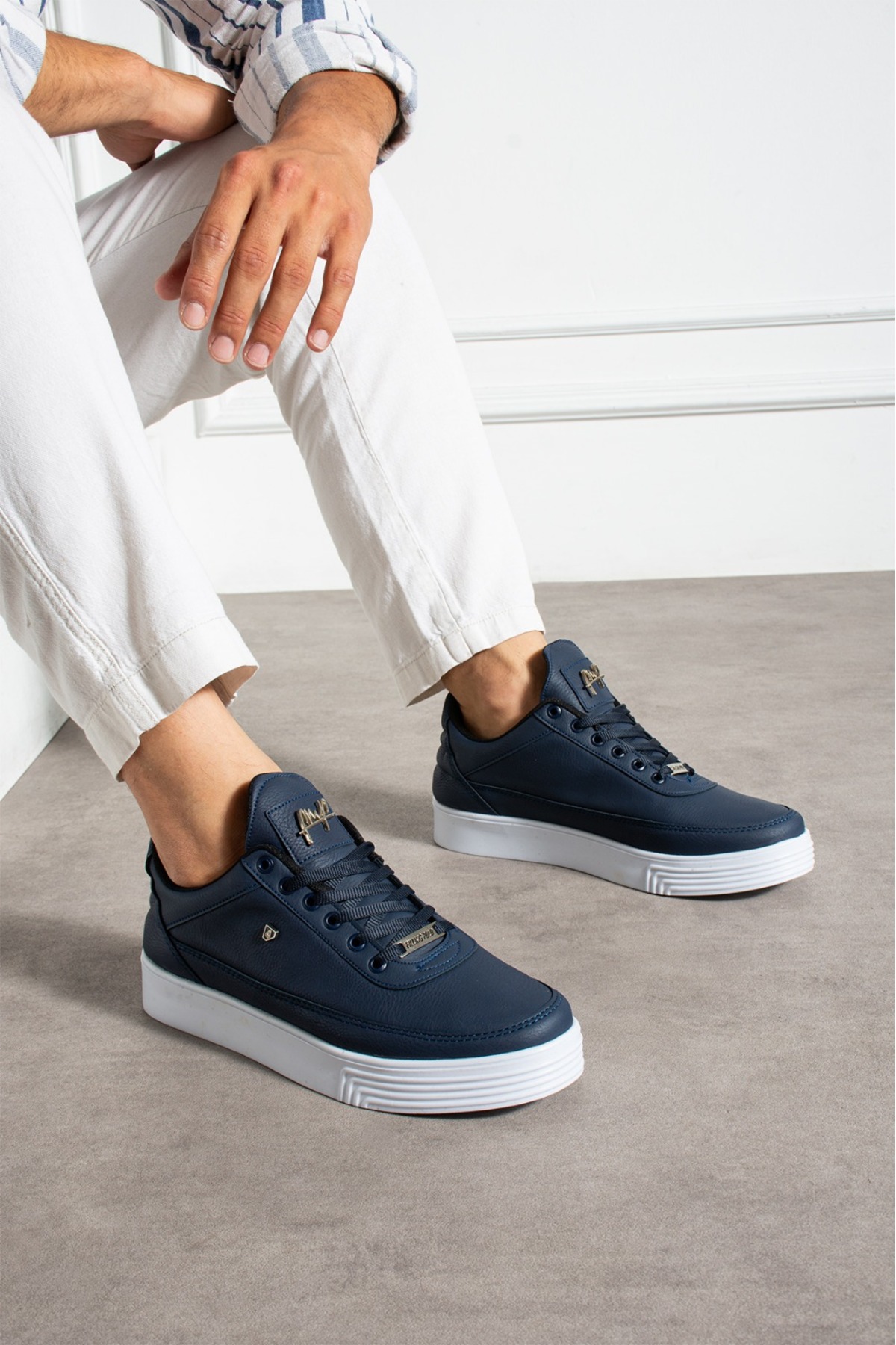 FİLLİNG POLO Lacivert Beyaz 011 Erkek Sneaker günlük ayakkabı