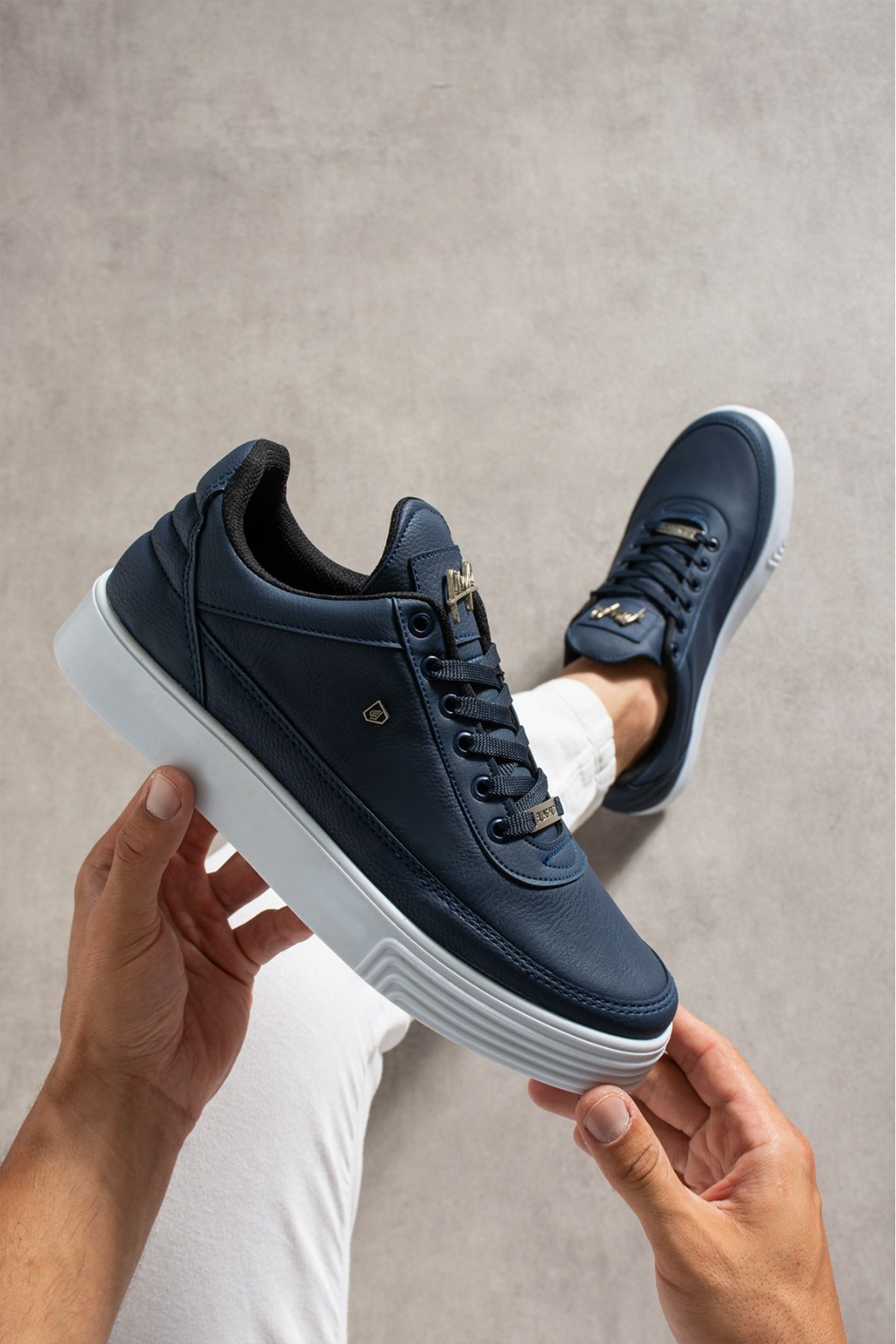 FİLLİNG POLO Lacivert Beyaz 011 Erkek Sneaker günlük ayakkabı görsel 3