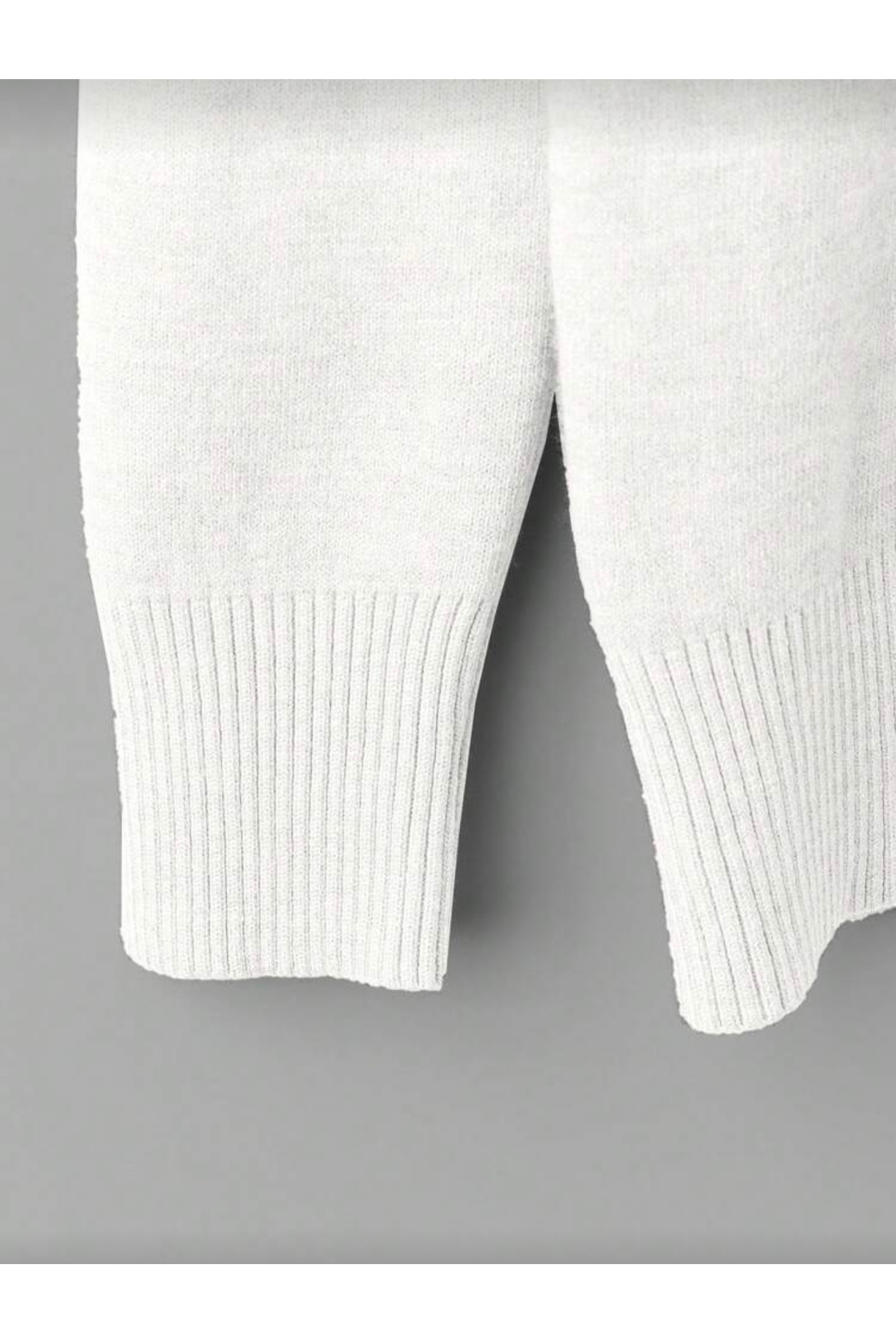 NEWCO  Kadın Fitted Crew Yaka Kaburgalı Uzun Kollu Yün Akrilik Kazak - Görsel 5