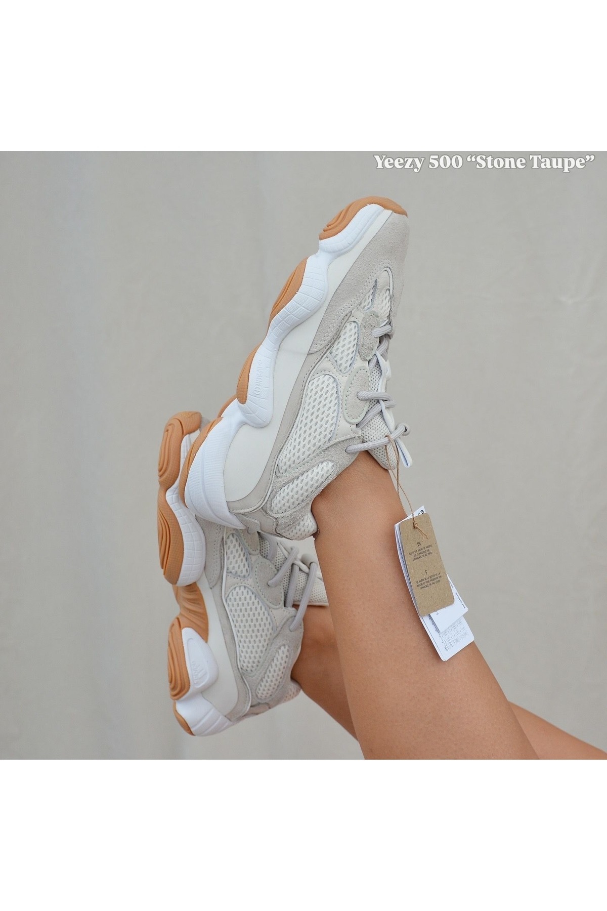 yeezy taupe 500 on feet