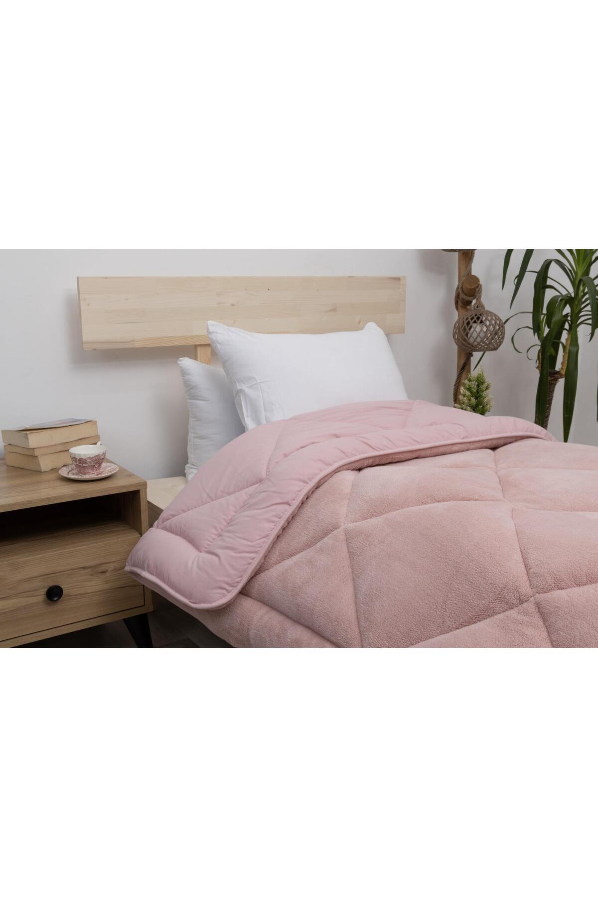 KURT HOMEWARE %100 pamuk Çift Taraflı Peluş Tek Kişilik Kışlık Yorgan