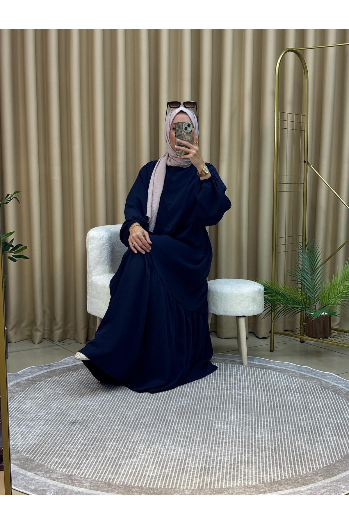 LY LEYO TEKSTİL  ZERDA ELBİSE - Görsel 3