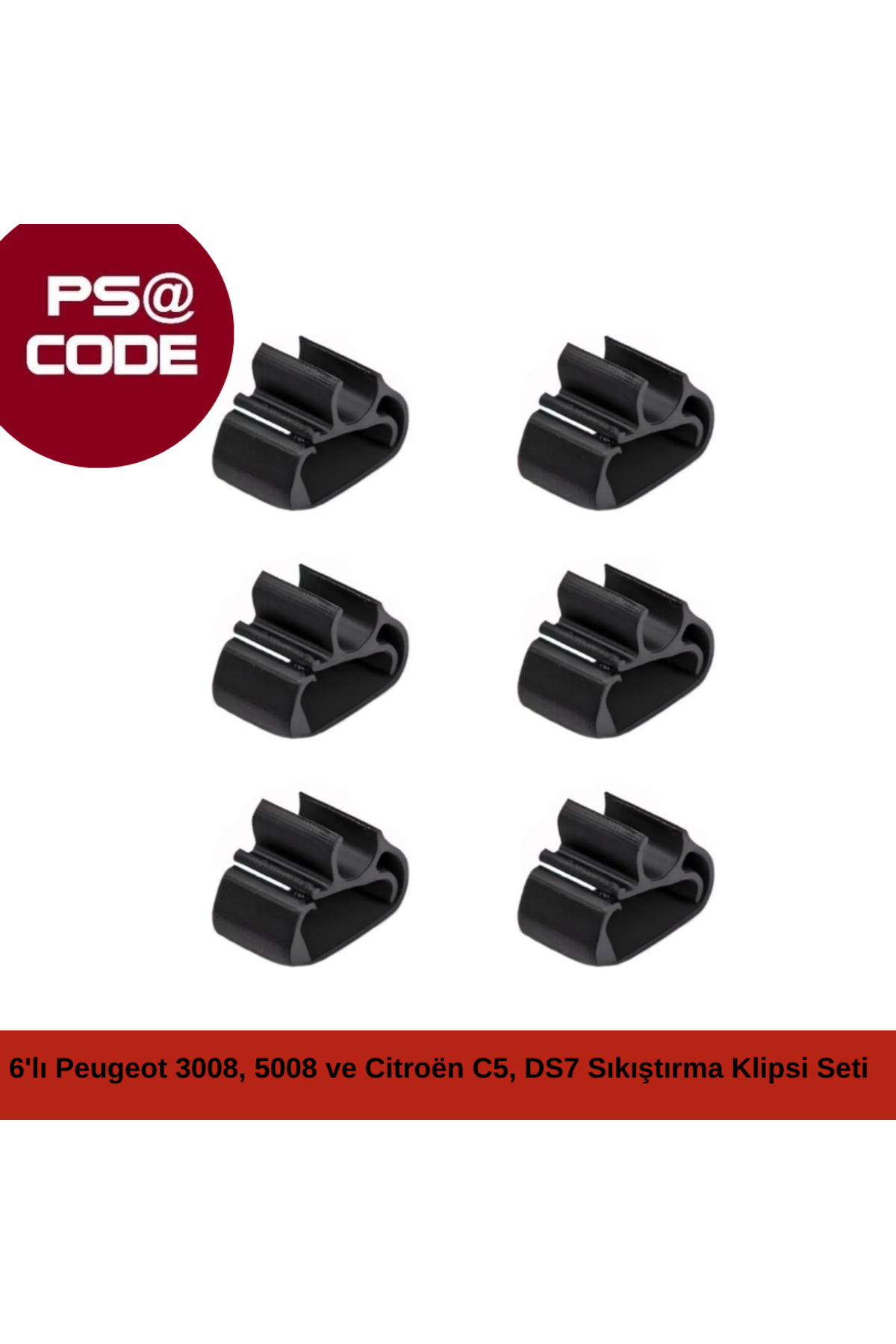 psa code Silecek Koluna 6'lı Sıkıştırma Klipsi Seti: Peugeot 3008