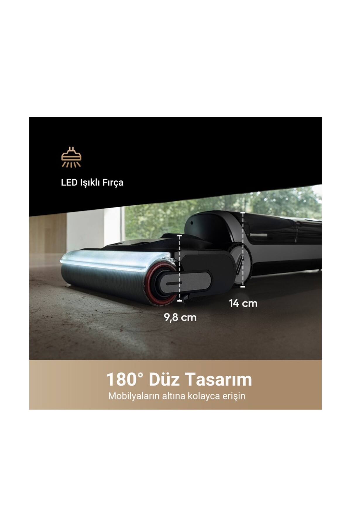 Dreame H14 Dual Akıllı Islak Kuru Süpürge, 18.000 Pa Emiş Gücü
