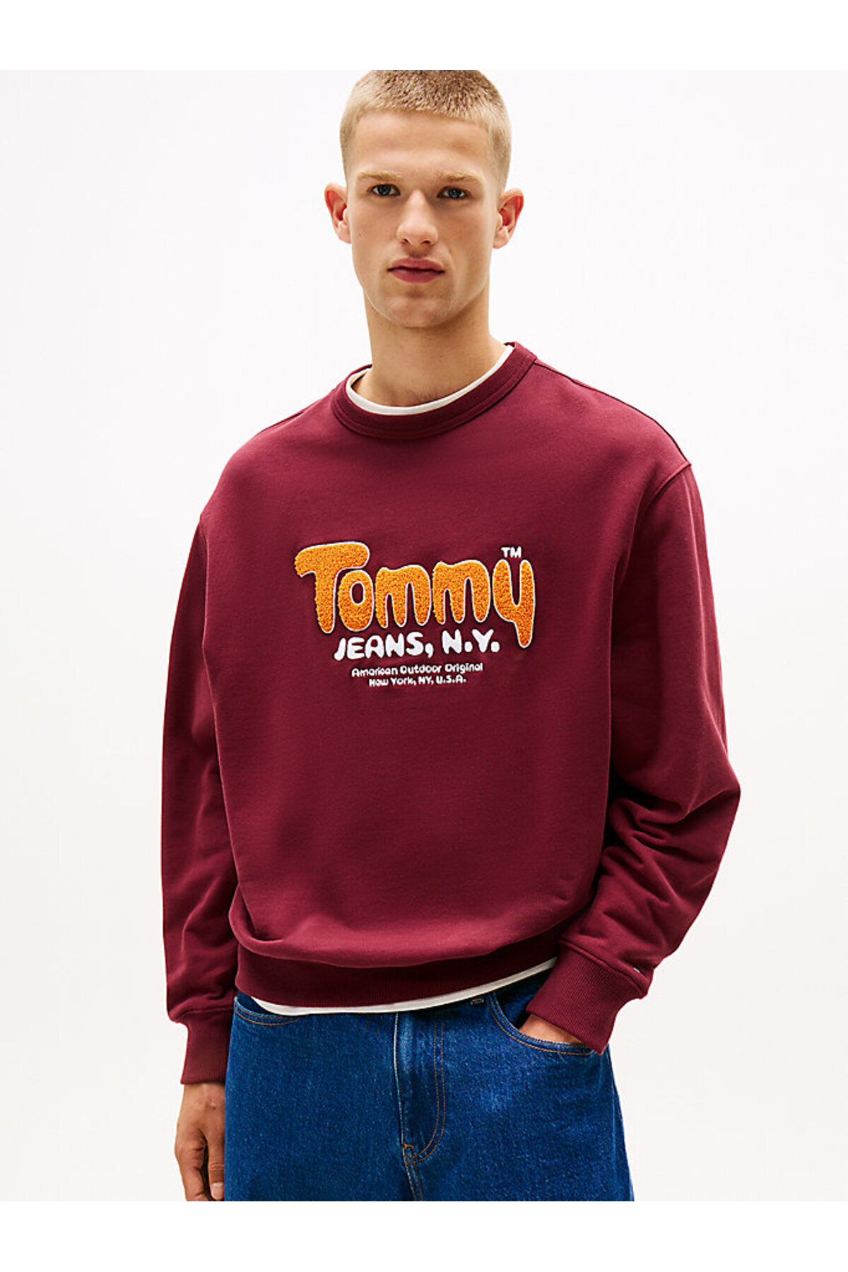 تامی هیلفیگر ژاکت بافتنی قرمز مردانه