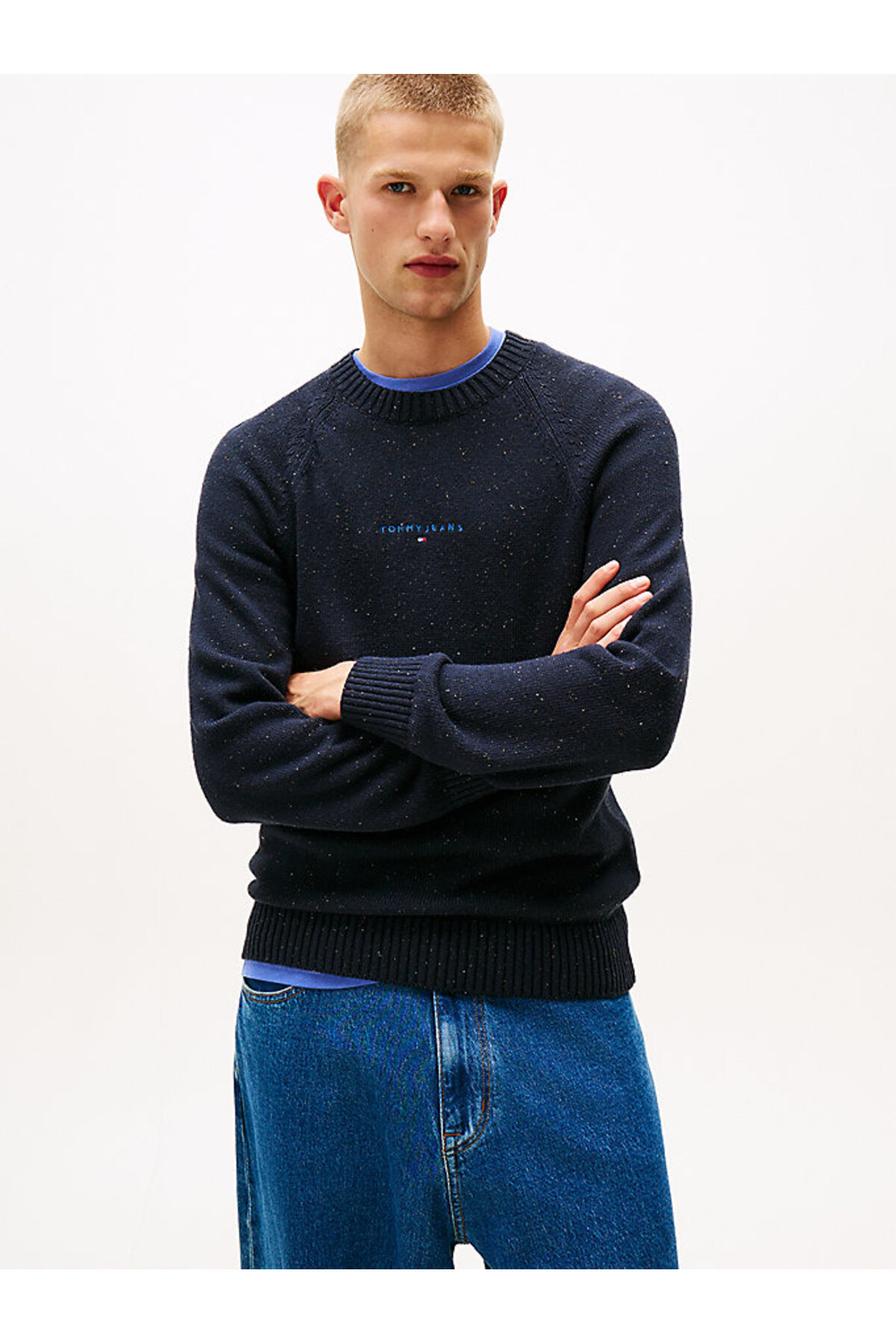 تامی هیلفیگر ژاکت بافتنی آبی مردانه