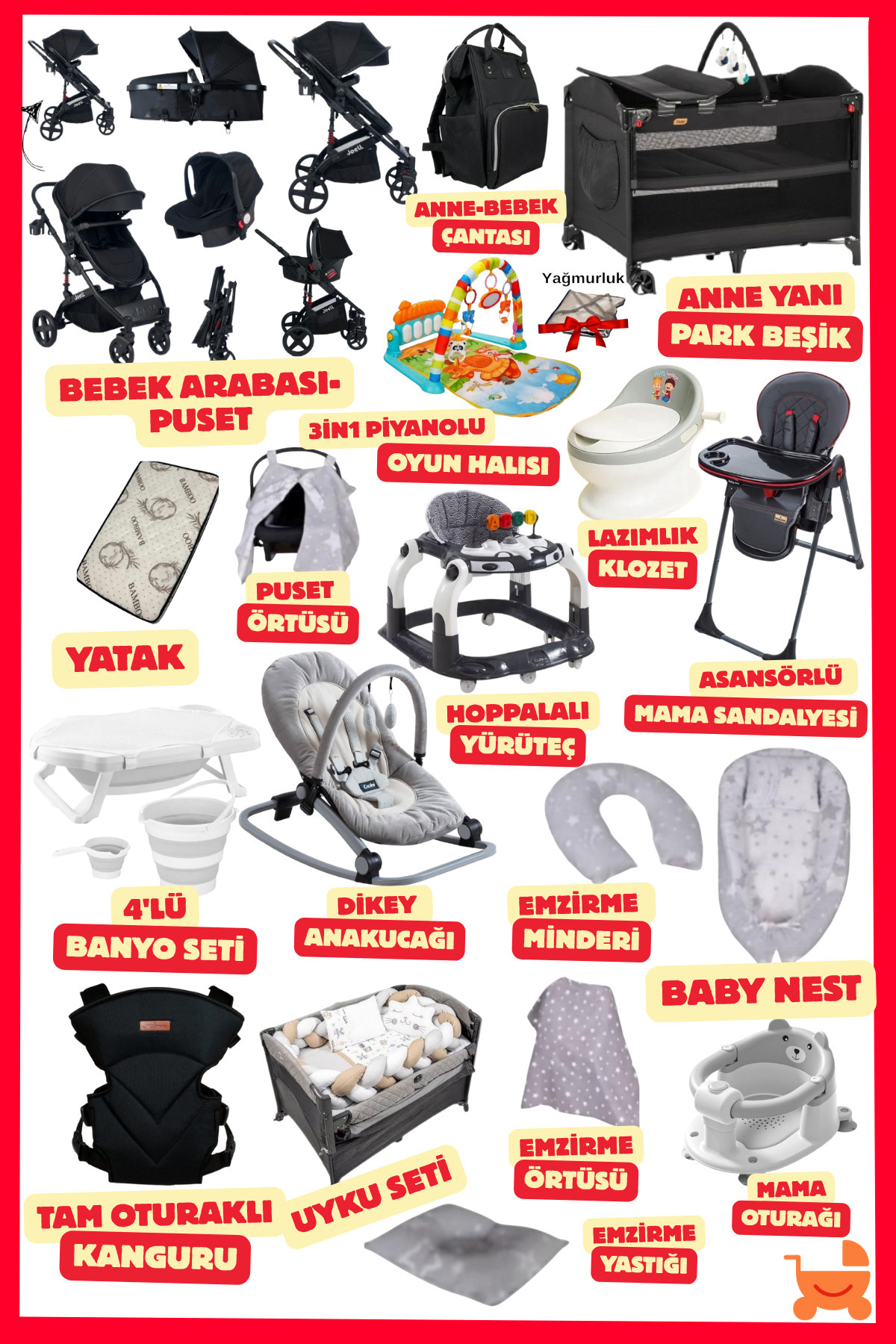 ÖYKÜ BEBEK DUNYASI FlexMagich Yeni Doğan Bebek Çeyiz Seti (34 Parça) Bebeğiniz İçin En Güzeli