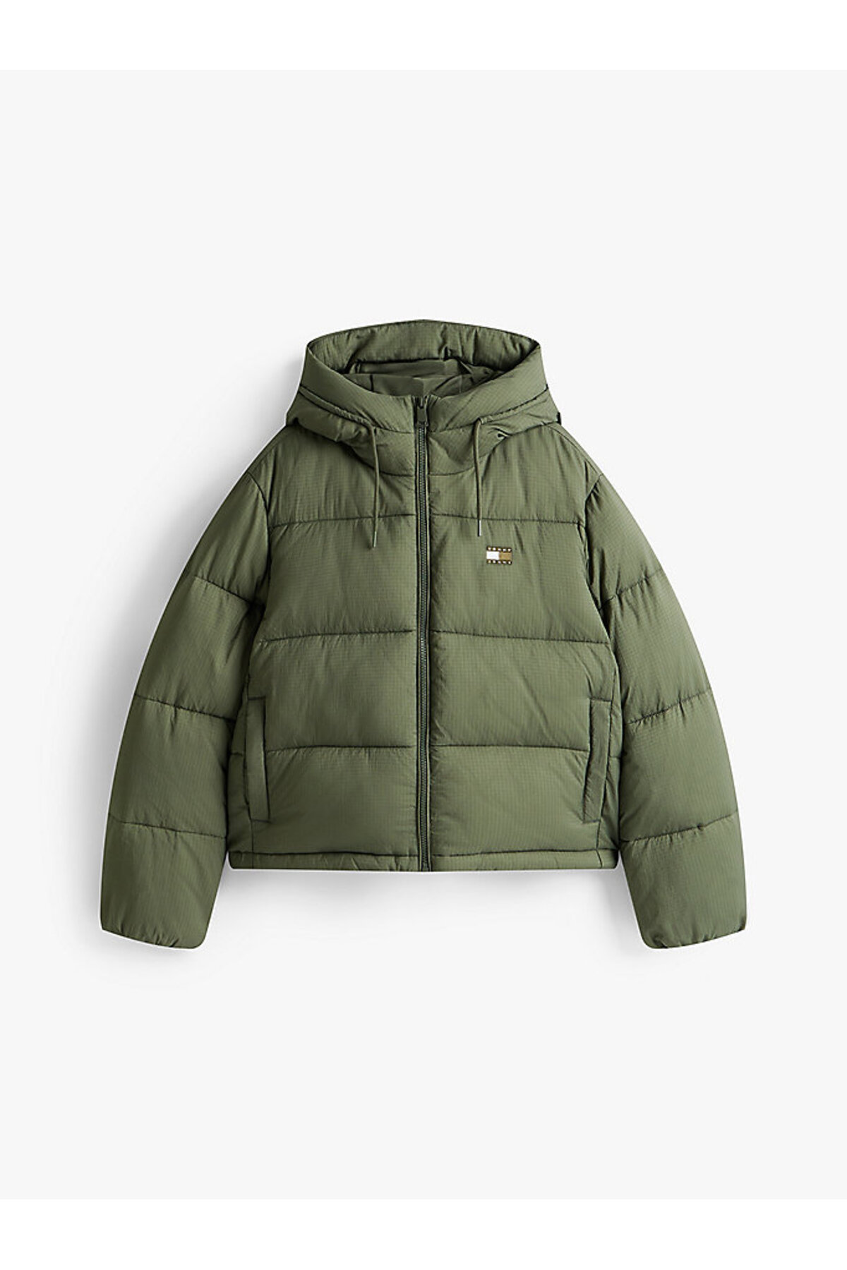 Tommy Hilfiger  Kadın Yeşil Şişme Ceket - Görsel 5