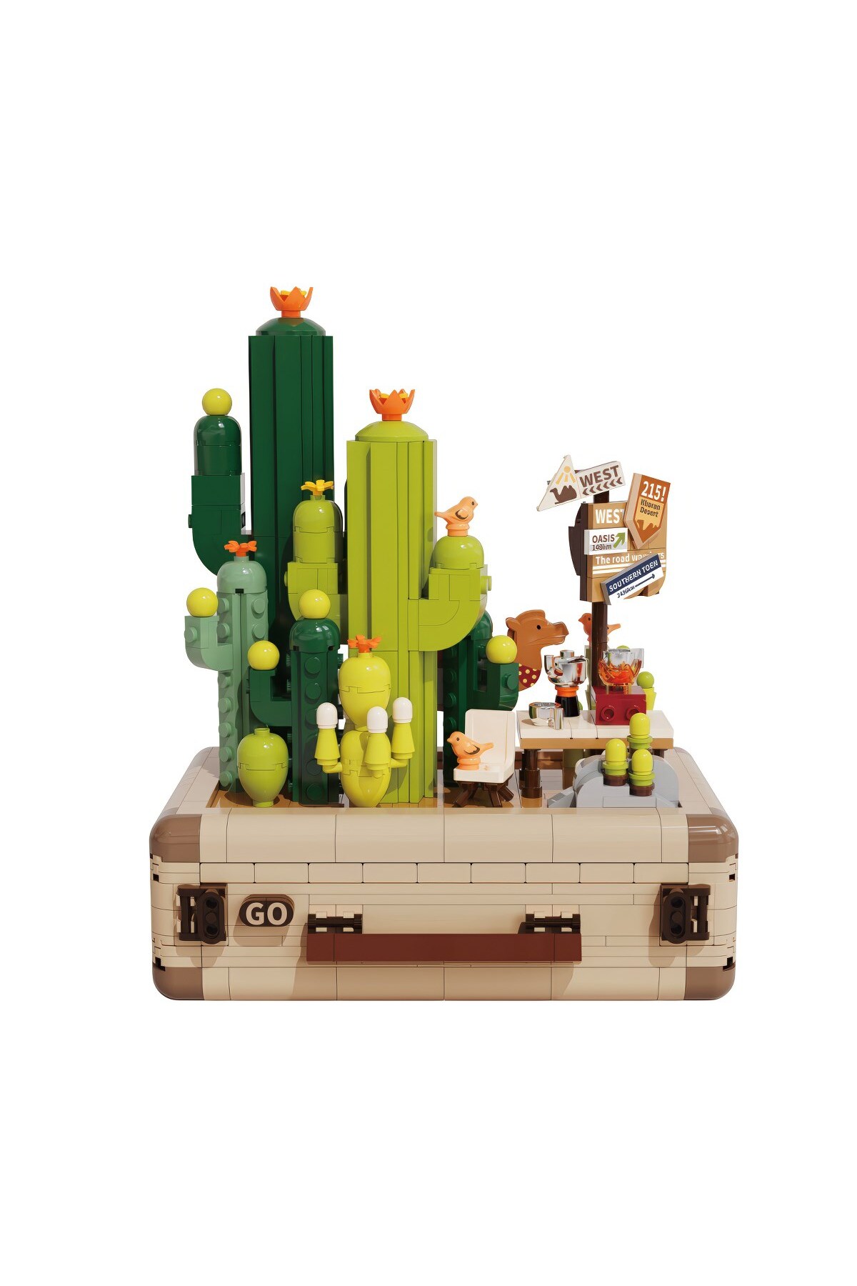 جعبه خاطرات مسافرتی با تم صحرا – مجموعه بلوک‌های ساختمانی ۷۴۵ تکه