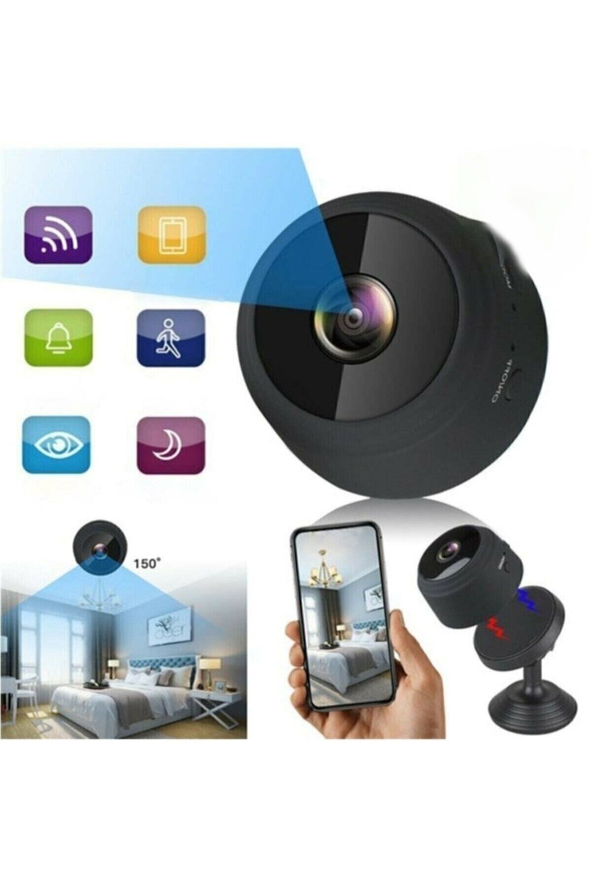 Kualite O-kam 2026 A9 Pro Gerçek 1080p Mini Wifi Kamera Gece Görüşlü Hareket Sensörlü Mini Kamera.