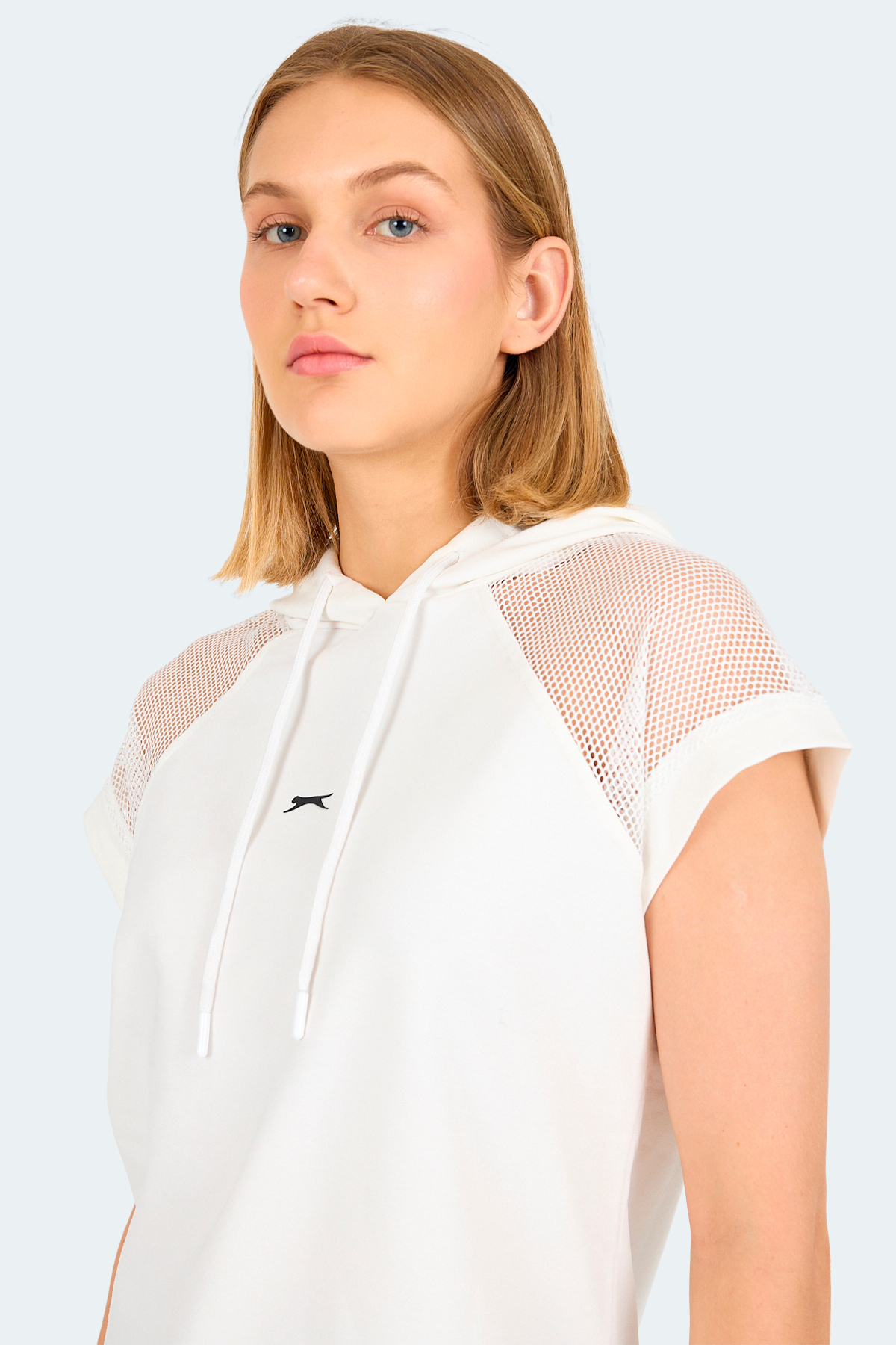 Slazenger VANKA Kadın Ekru Tişört görsel 4