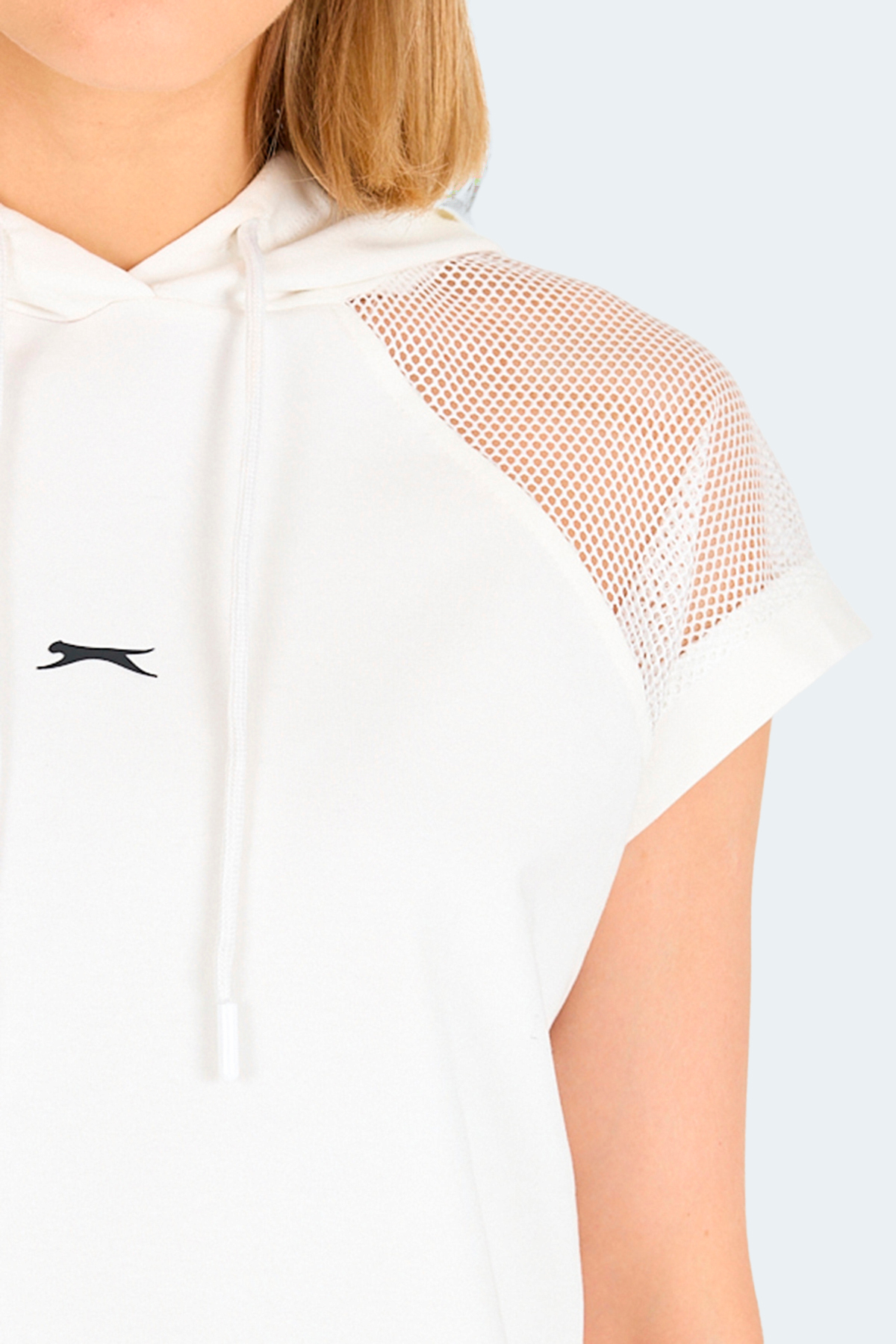 Slazenger VANKA Kadın Ekru Tişört görsel 5