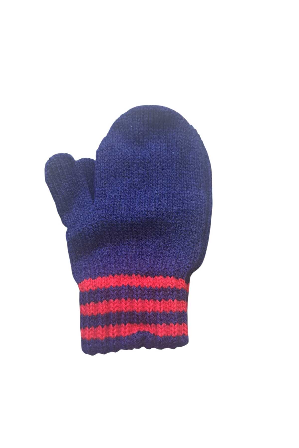 eleven market Parmaksız Erkek Bebe Eldiveni Lacivert Örgü Eldiven 0-3 Yaş fotoğrafı 4 (önizleme)