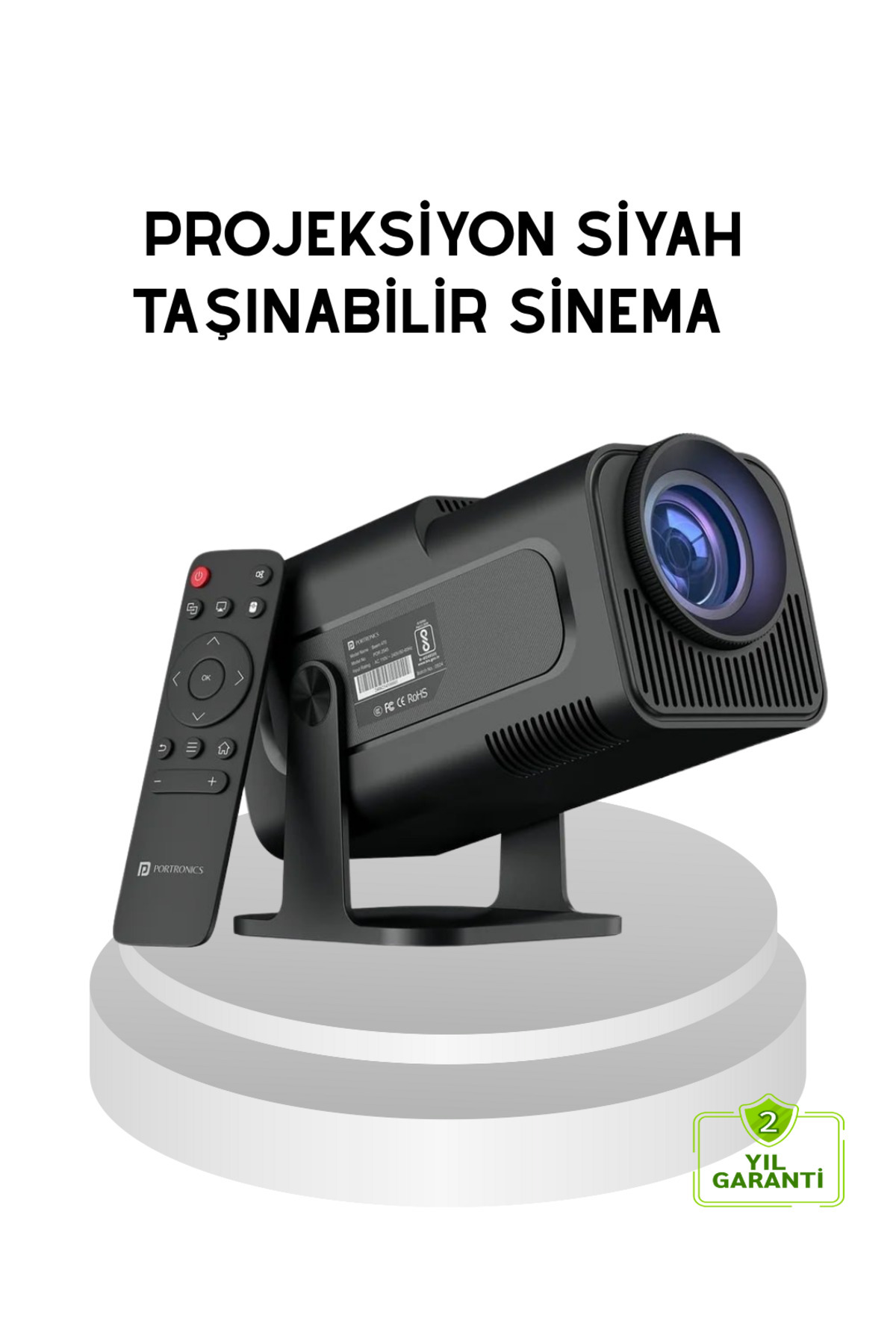 ASTRALTECH HDMI USB Girişli Akıllı Projeksiyon Cihazı Taşınabilir Düşük Tüketimli