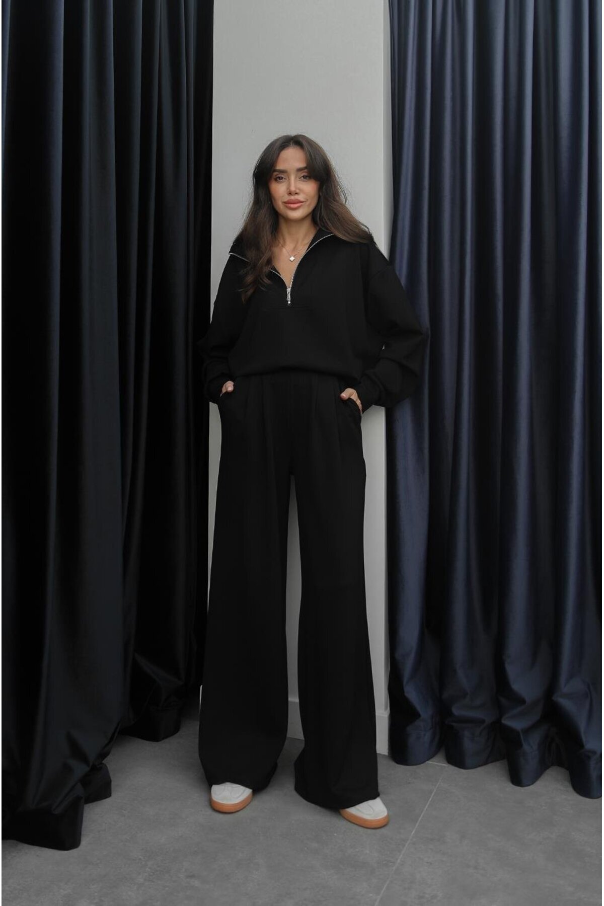 Havoş Siyah Aley Modal Eşofman Takım