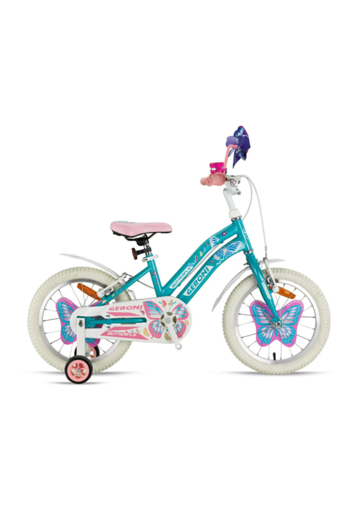 BUTTERFLY 16 RIM TURQUOISE-WHITE BIKE