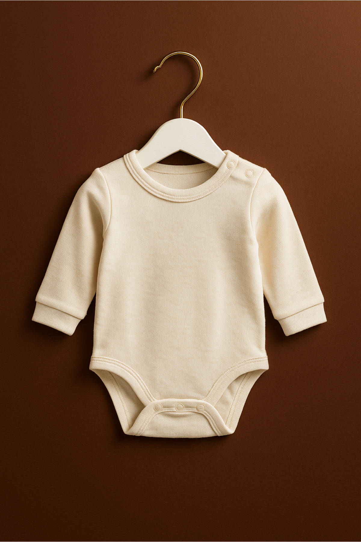 Orvila 12 Adet - Bebek ve Çocuk Boy Ahşap Görünümlü Plastik A Kalite Elbise Askısı Tshirt Pantolon Askı fotoğrafı 2 (önizleme)