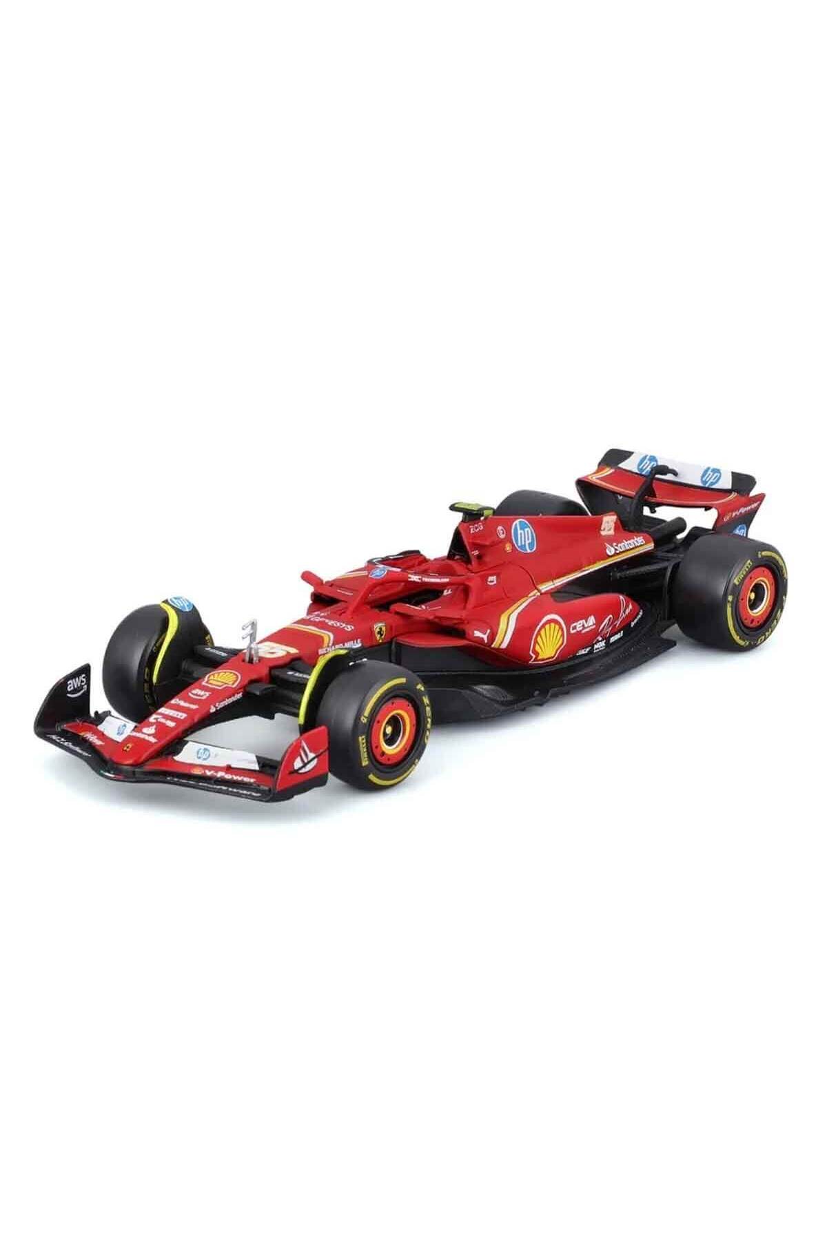 Burago 1:18 Ferrari Sf-24 Formula 1 Yarış Arabası - 55-carlos