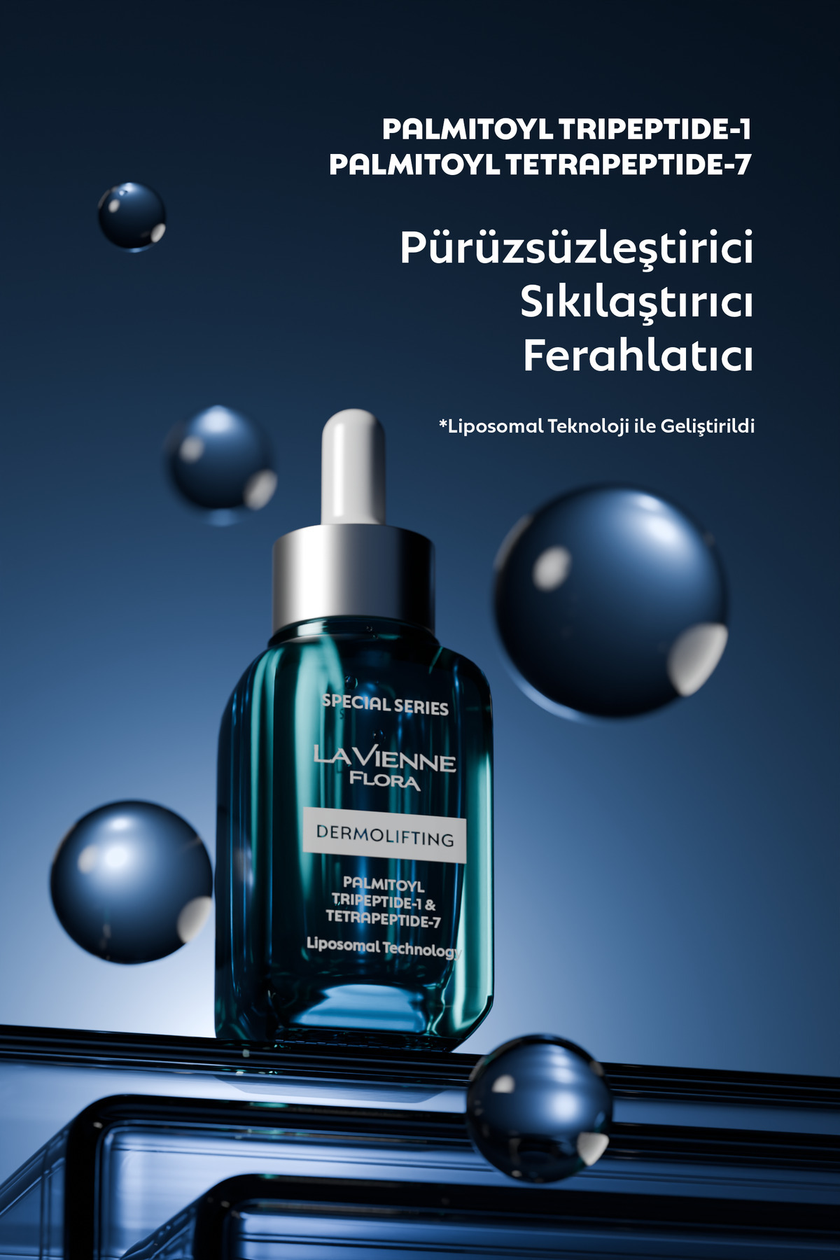 Pürüzsüzleştirici ve Sıkılaştırıcı, Peptid Kompleks Lipozomal Cilt Bakım Serumu, 30 ML — SPS001 — تصویر 2 از 6