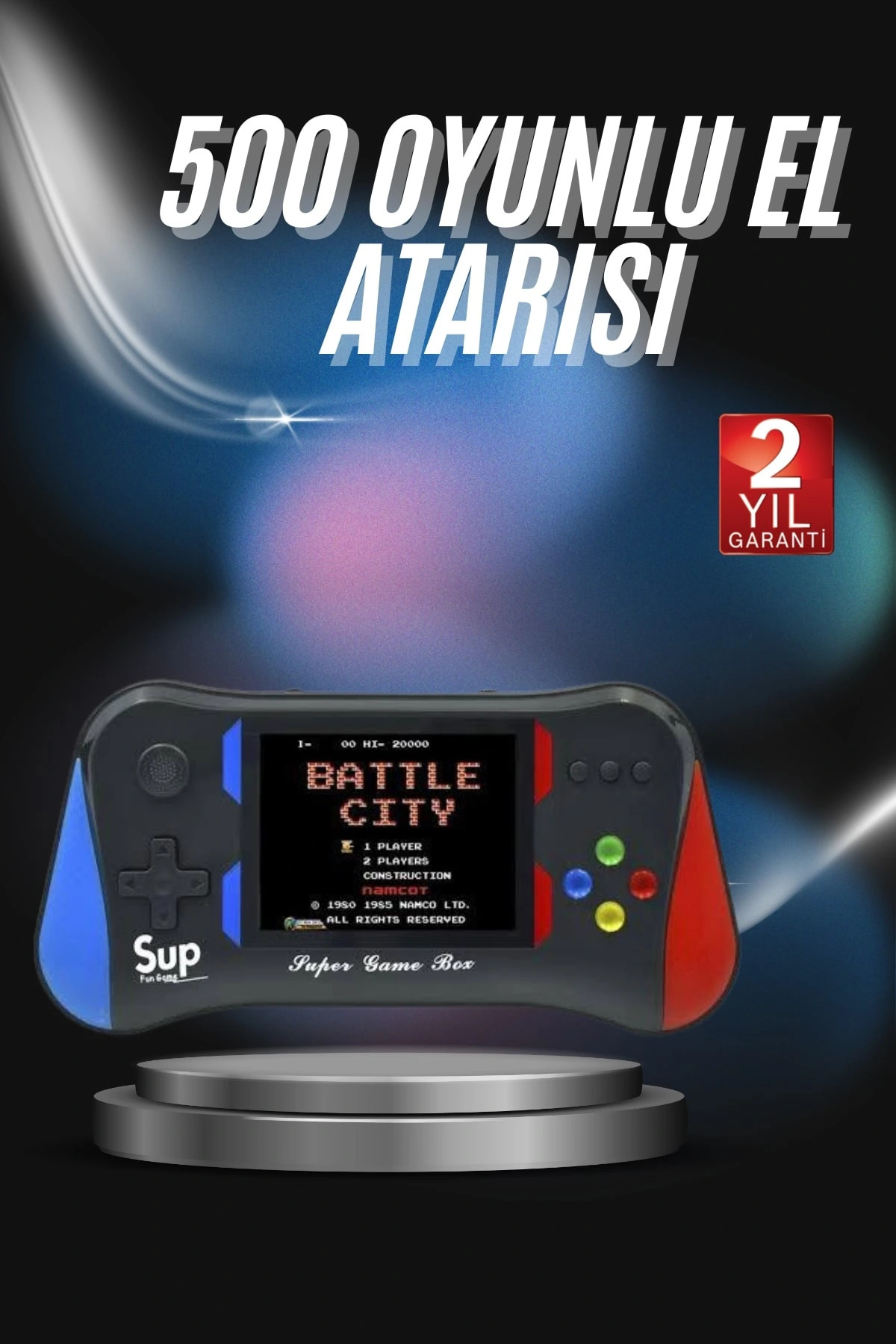 Lisinya BFS 3.5 İnç 500'ü 1 Arada Klasik Oyun Konsolu Nostalji Oyunlu Atari